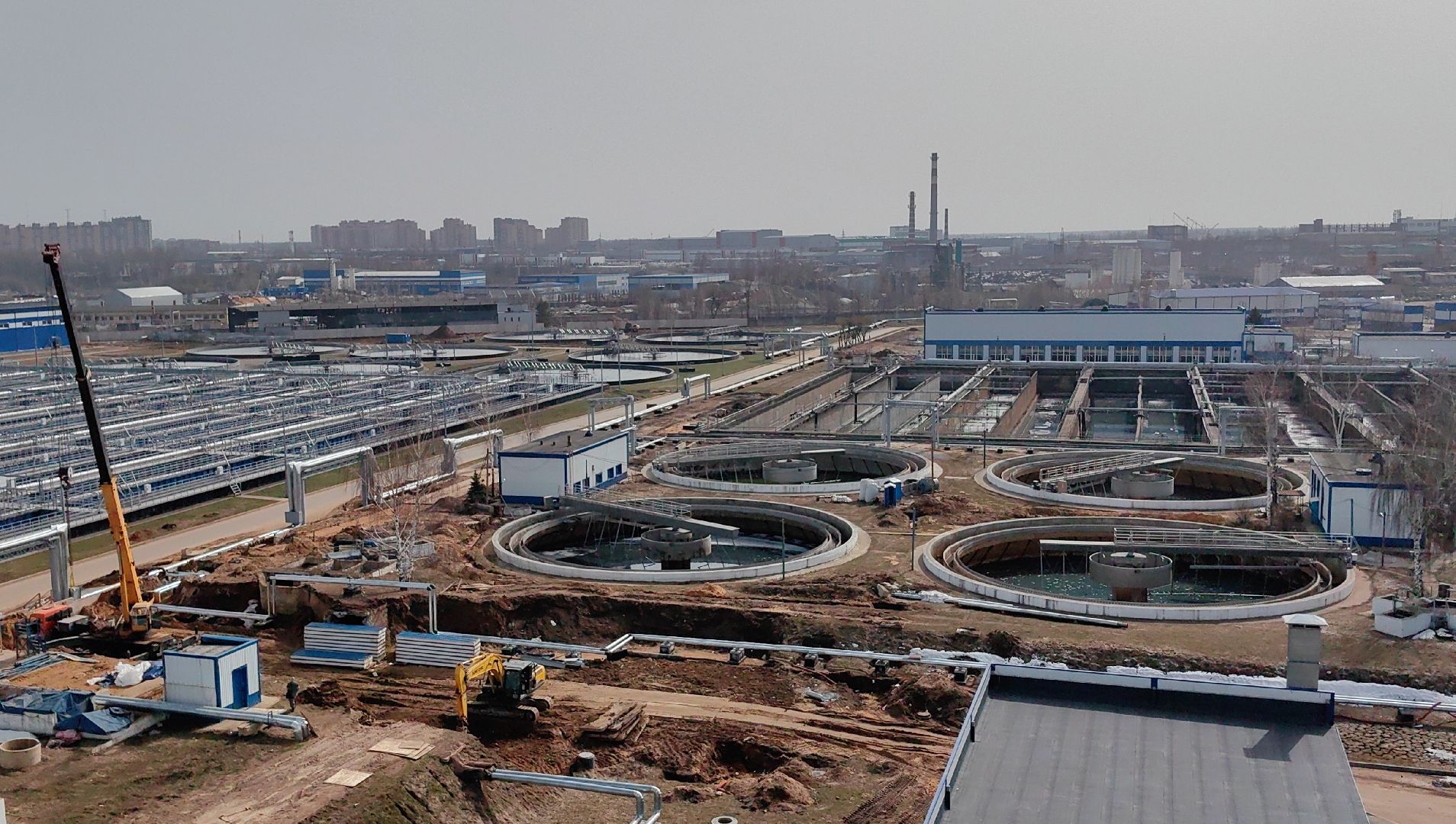 Очистные сооружения, реконструкция, обработка, отходы, модернизация, ввод в эксплуатацию,