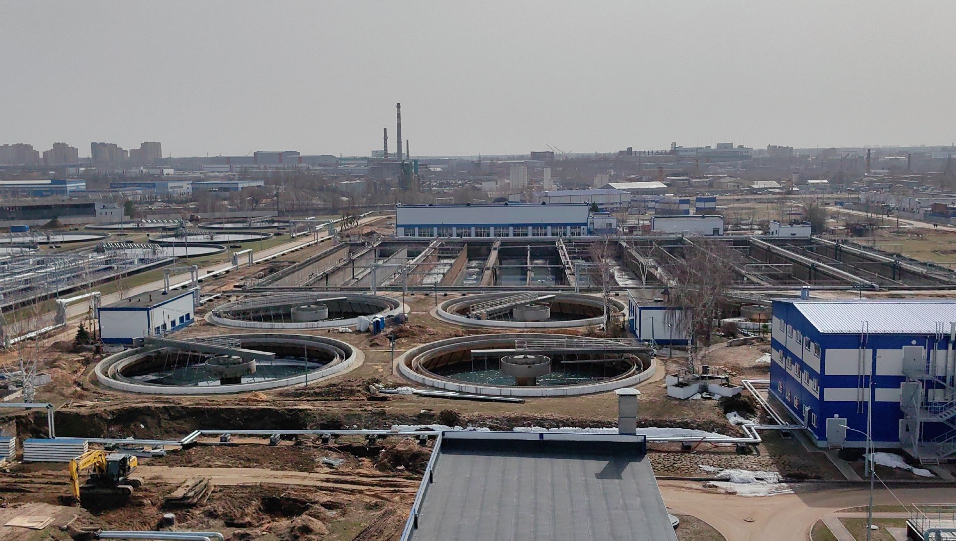 Очистные сооружения, реконструкция, обработка, отходы, модернизация, ввод в эксплуатацию,