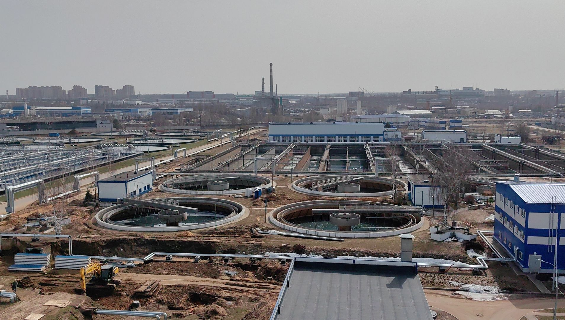 Очистные сооружения, реконструкция, обработка, отходы, модернизация, ввод в эксплуатацию,