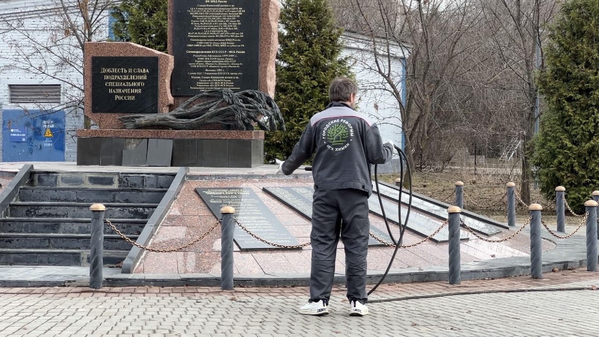уборка города, монумент, месяц чистоты и благоустройства, благоустройство, химки,