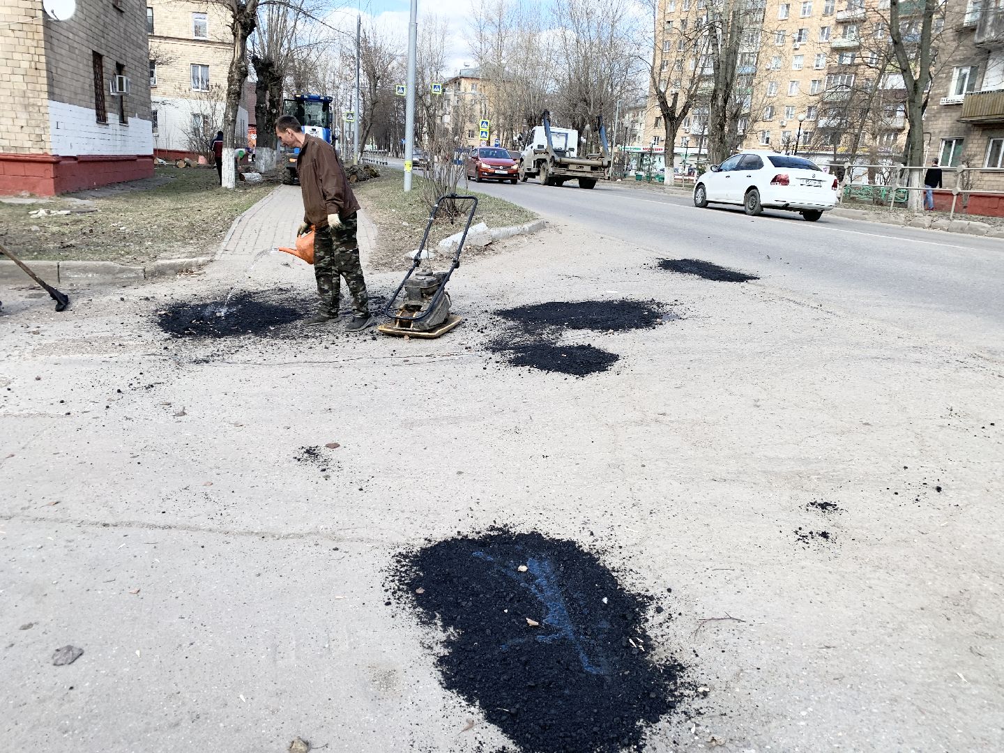 Балашиха, Подмосковье, Дороги, ямочный ремонт, Ямы, ремонт дорог,