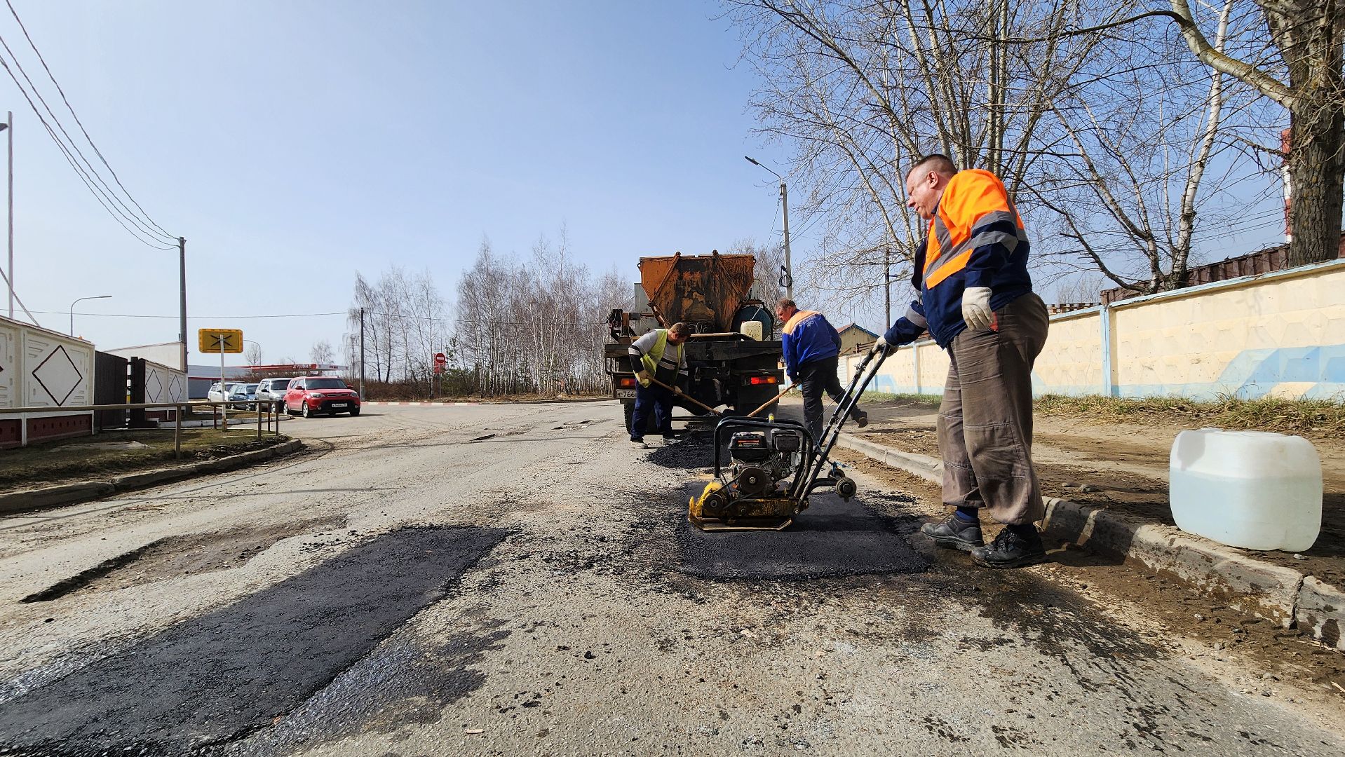 ступино, ремонт дорог, ямочный ремонт,