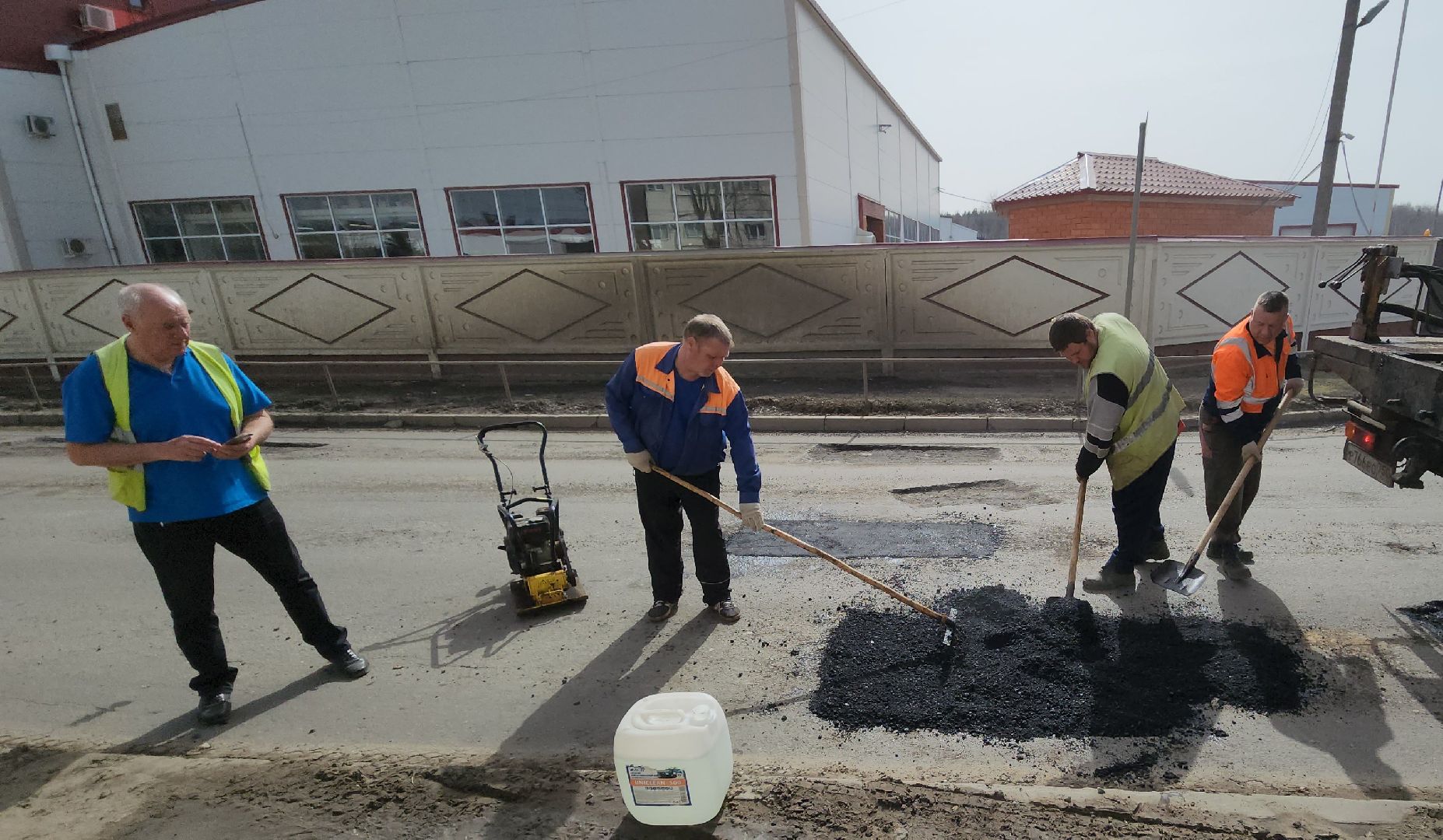 ступино, ремонт дорог, ямочный ремонт,