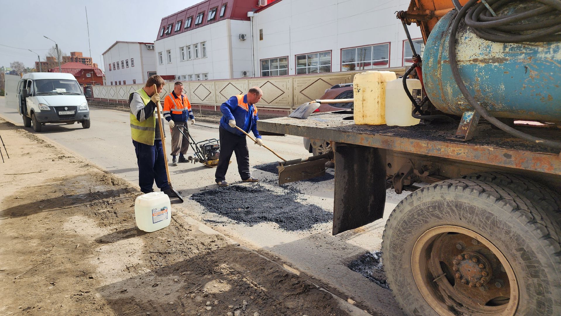 ступино, ремонт дорог, ямочный ремонт,
