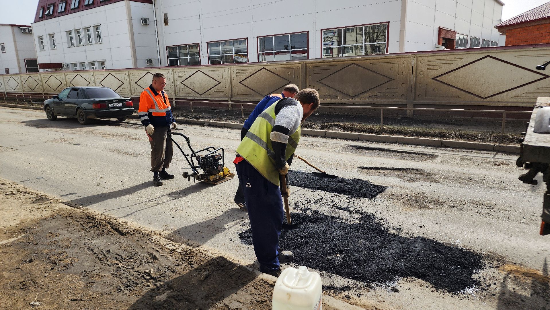 ступино, ремонт дорог, ямочный ремонт,