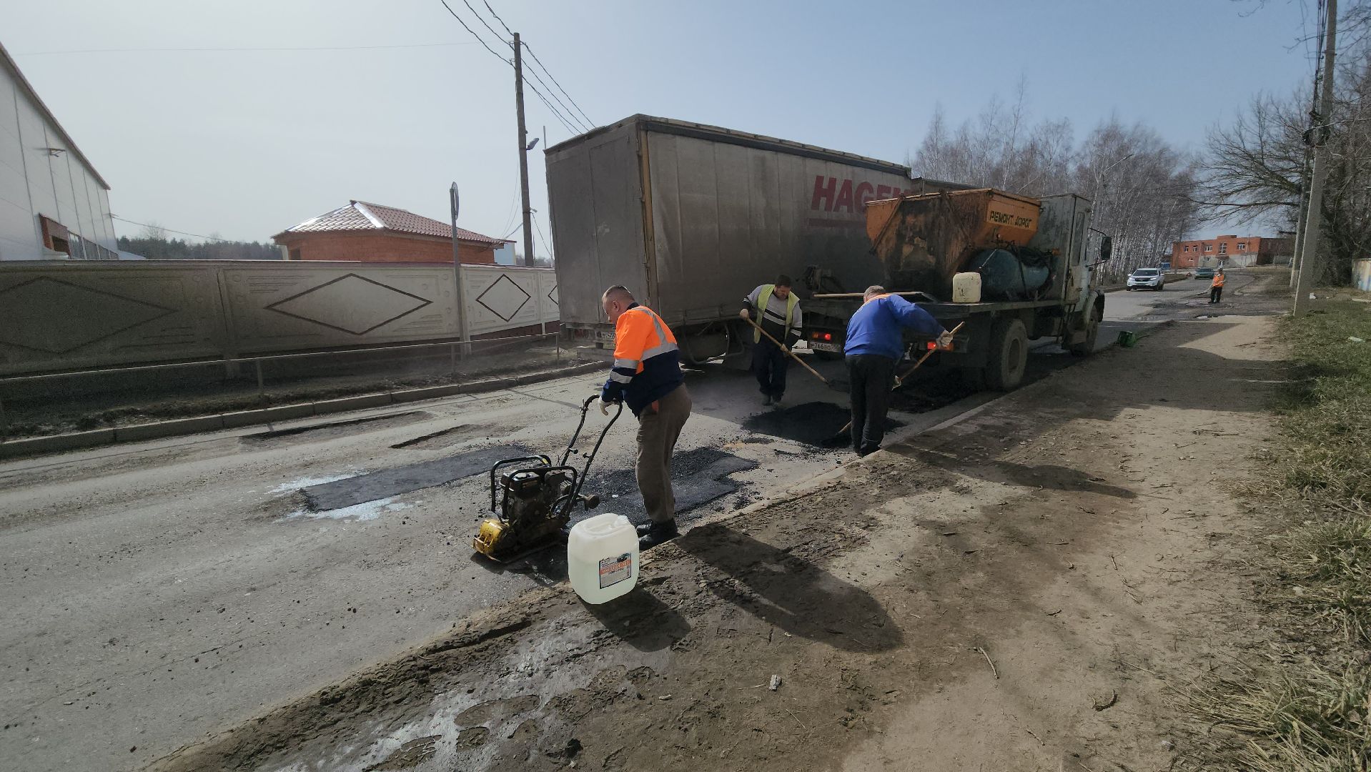 ступино, ремонт дорог, ямочный ремонт,