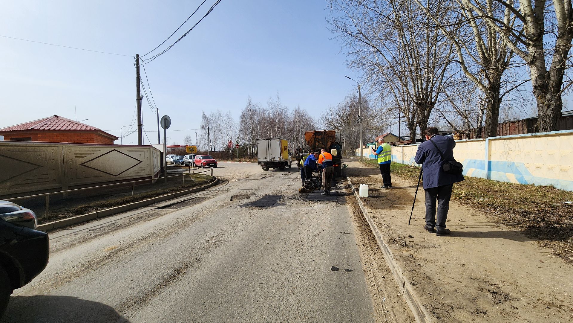 ступино, ремонт дорог, ямочный ремонт,