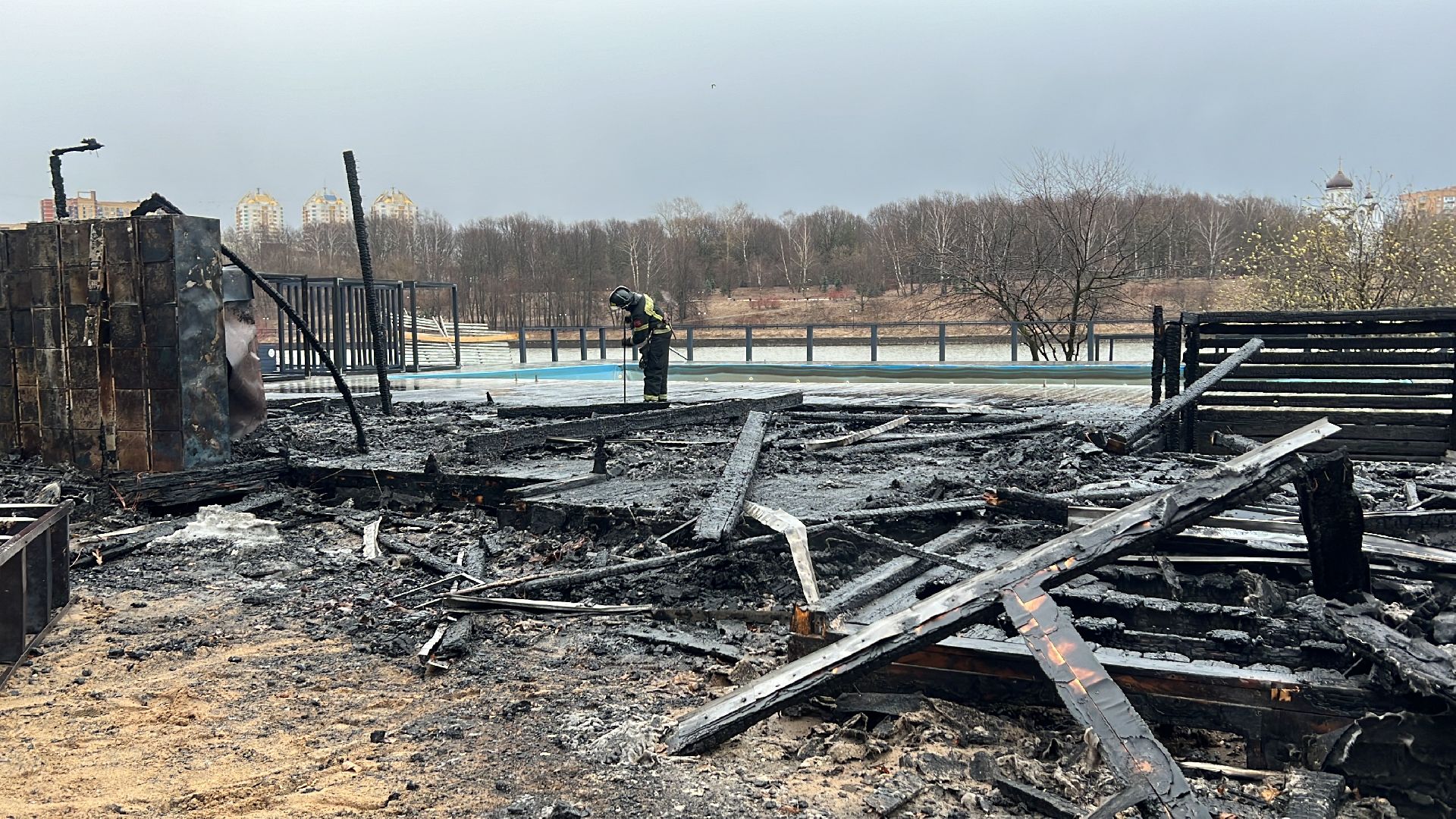 химки, чп, пожар,