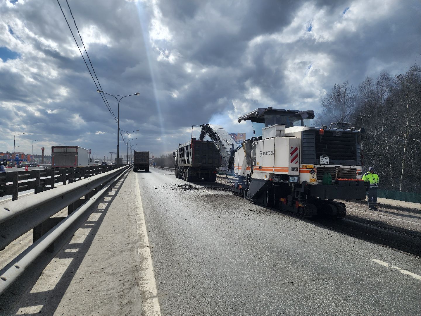 пушкино, дорожное движение, трасса, реконструкция, дорожные работы,