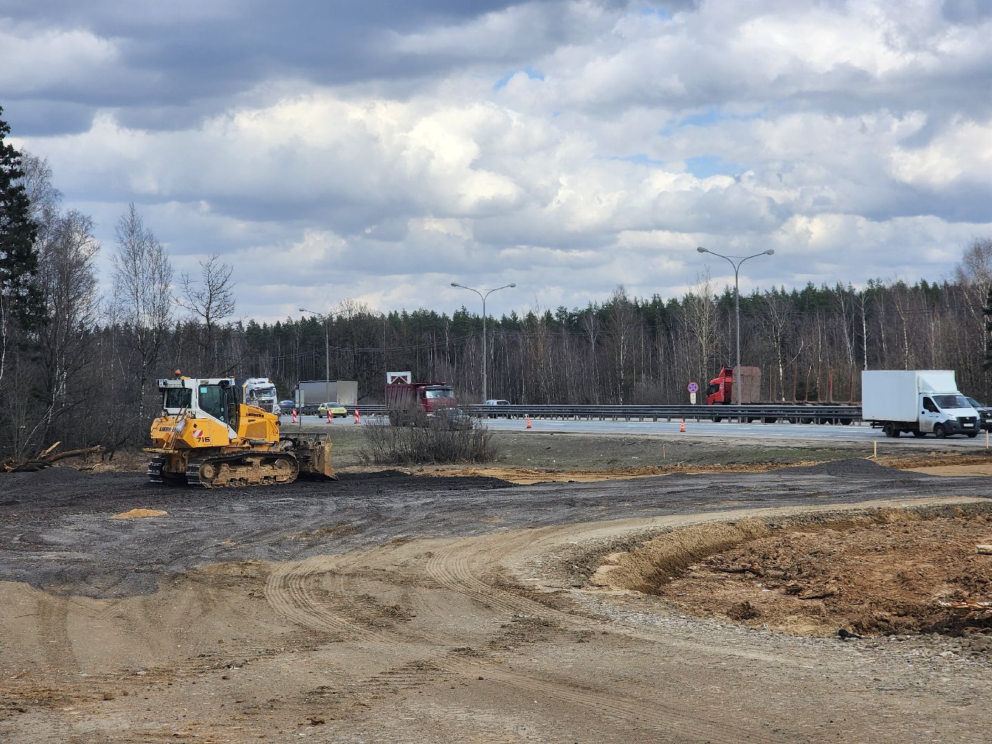 пушкино, дорожное движение, трасса, реконструкция, дорожные работы,