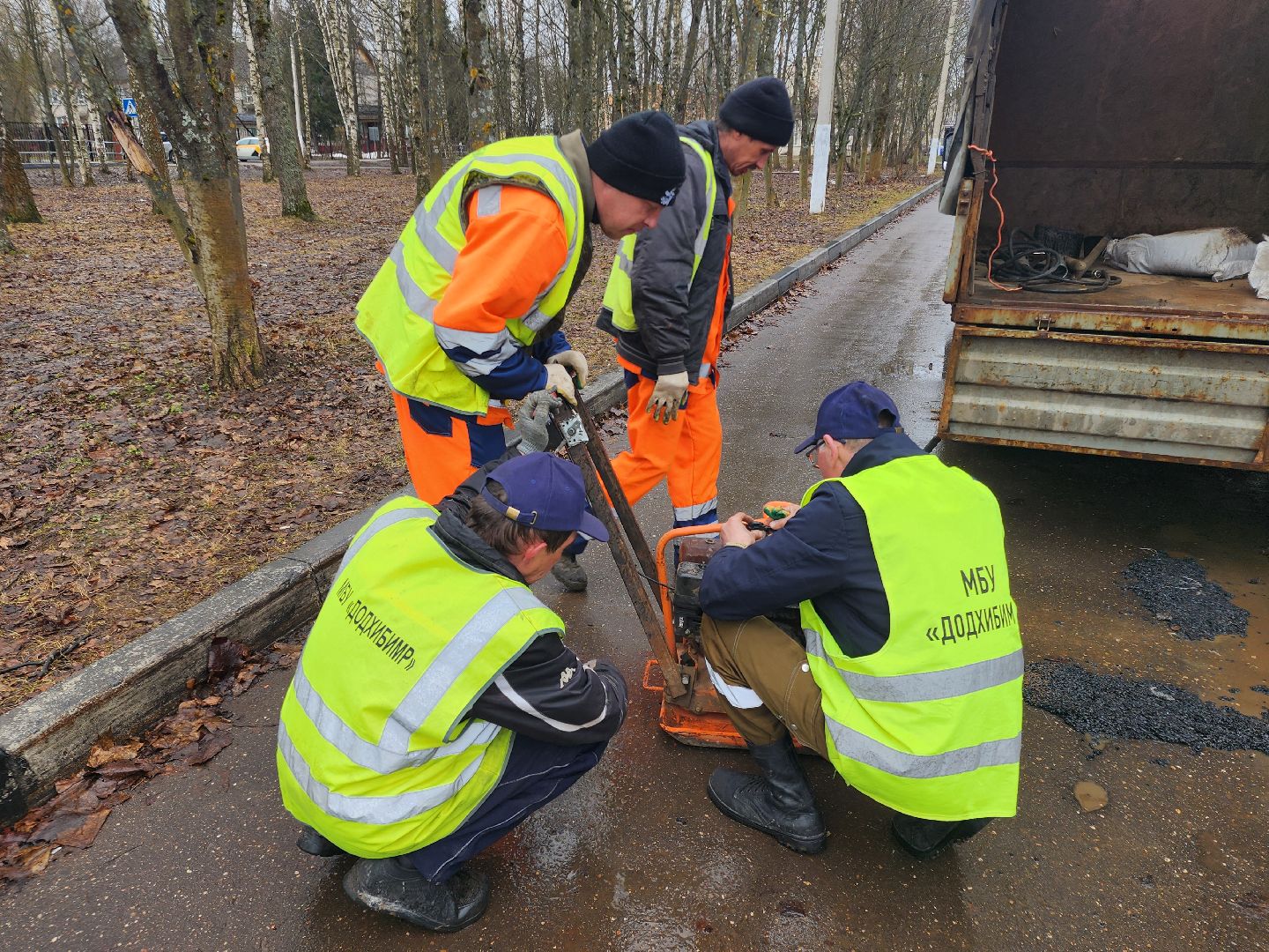 ямочный ремонт, дорожное покрытие,