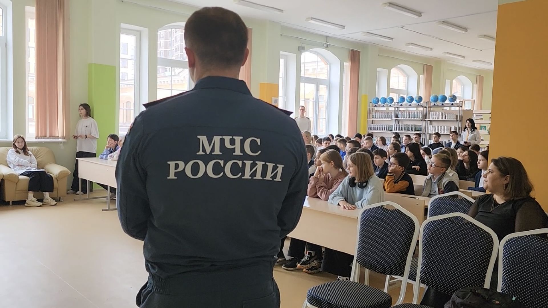 химки, школа, открытый урок, пожарная безопасность, мчс,