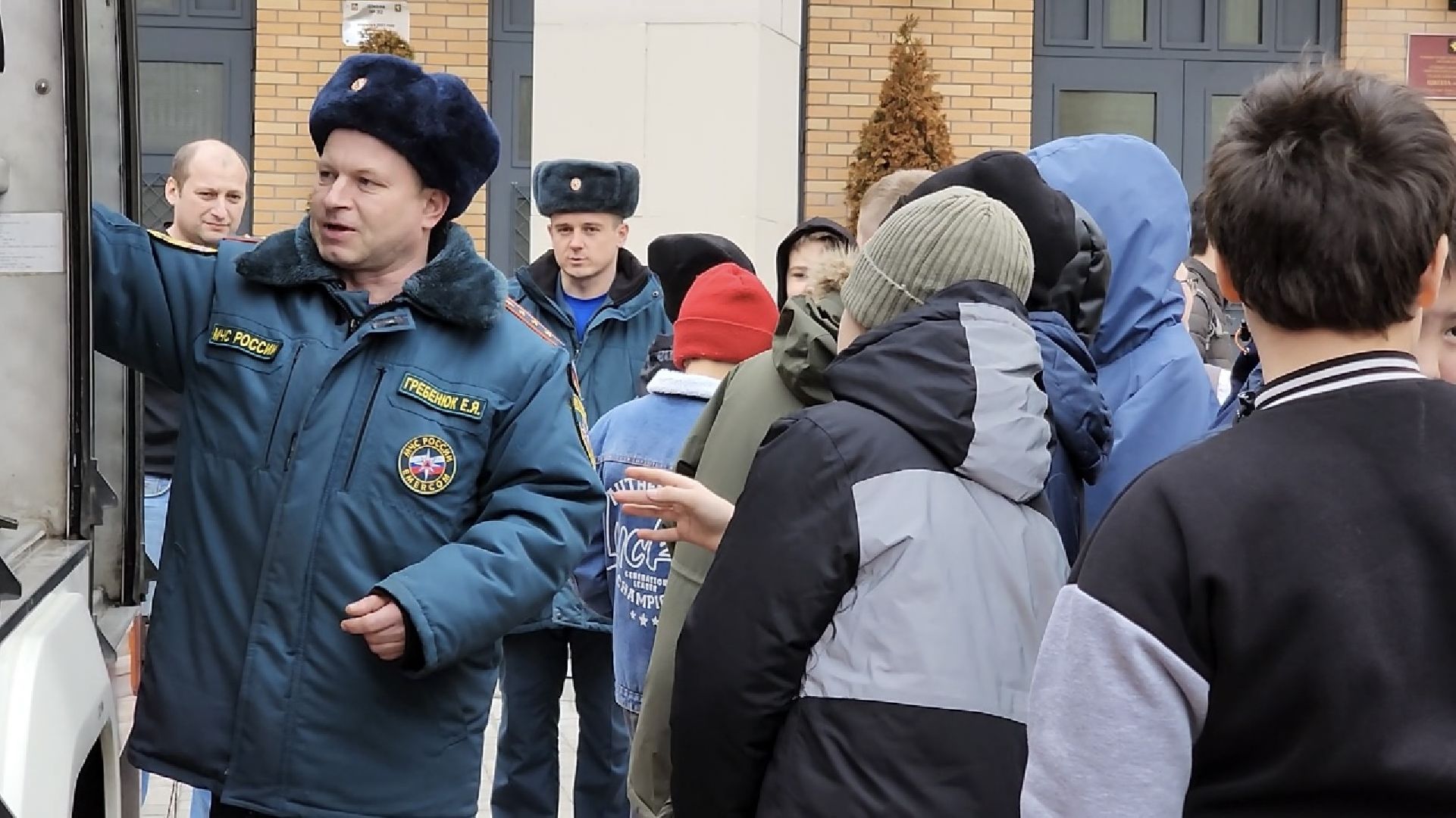 химки, школа, открытый урок, пожарная безопасность, мчс,