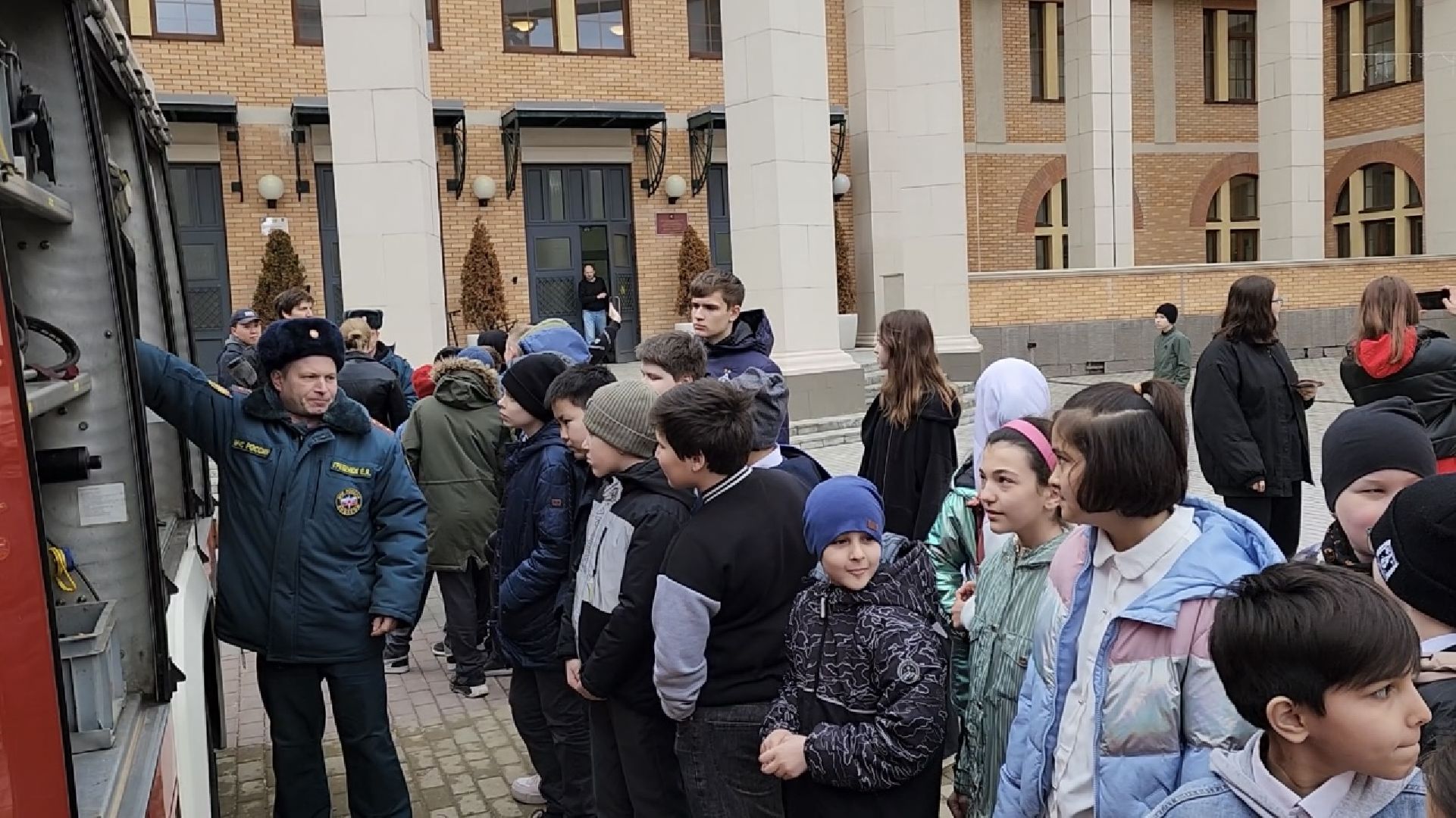 химки, школа, открытый урок, пожарная безопасность, мчс,
