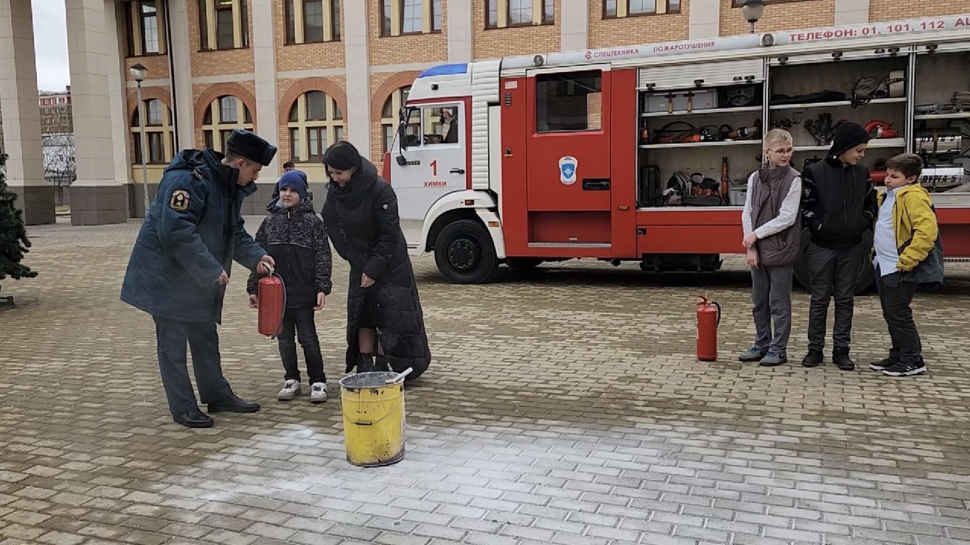 химки, школа, открытый урок, пожарная безопасность, мчс,