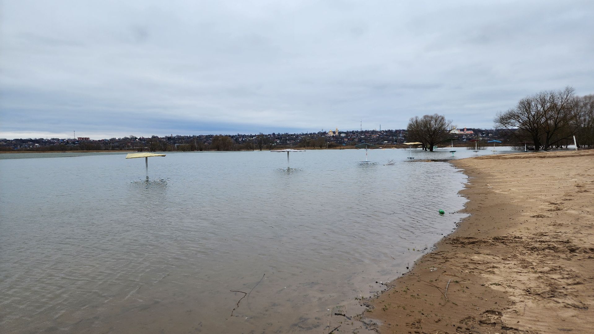 Природа подмосковья, весенний паводок, ступино,