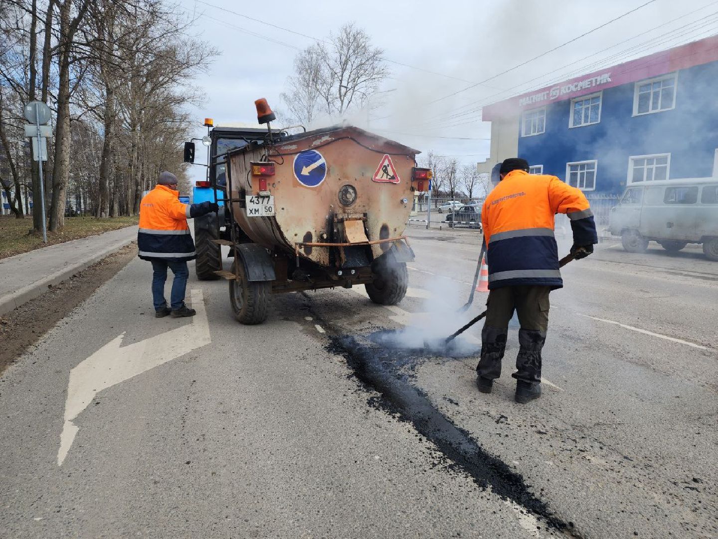 пущино, благоустройство, дорога,