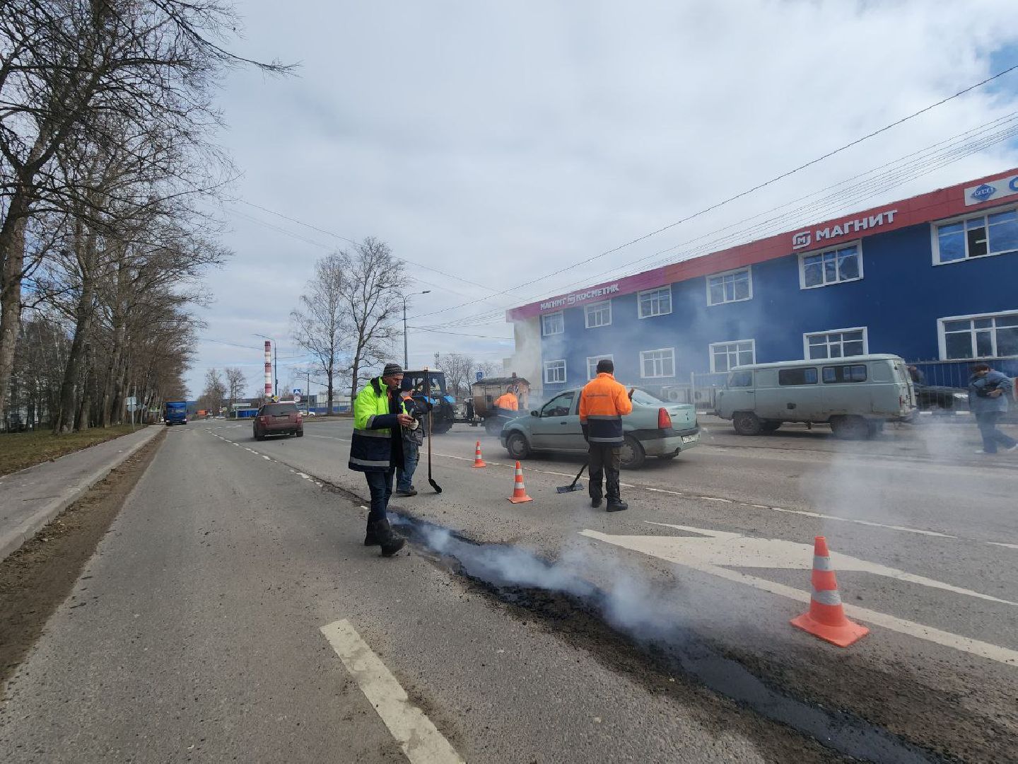 пущино, благоустройство, дорога,