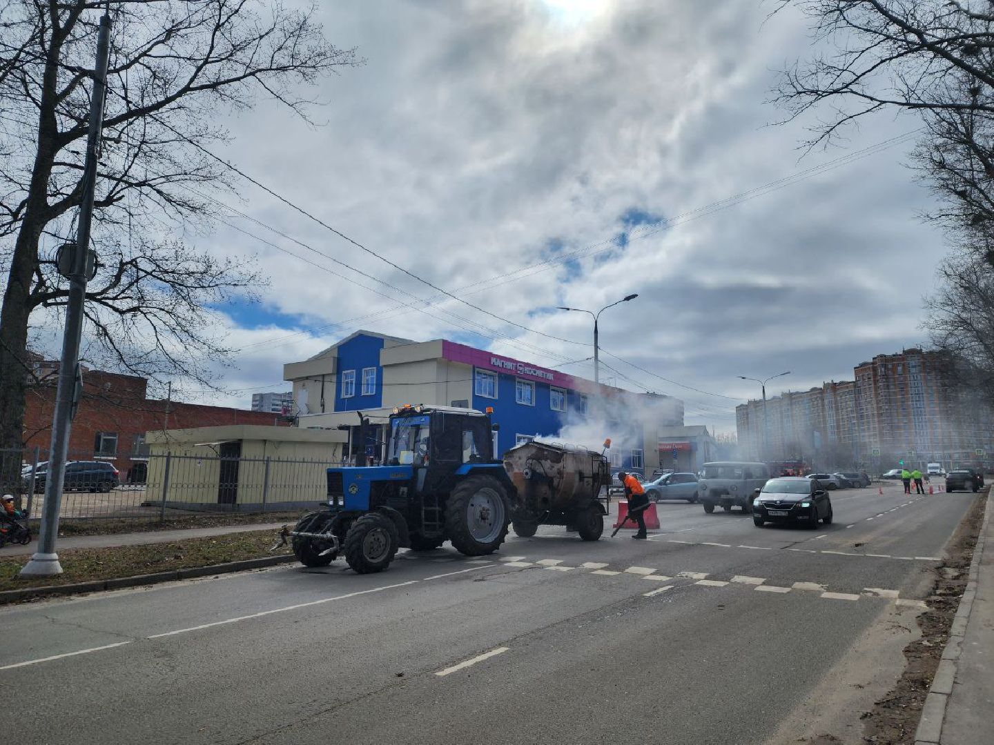 пущино, благоустройство, дорога,