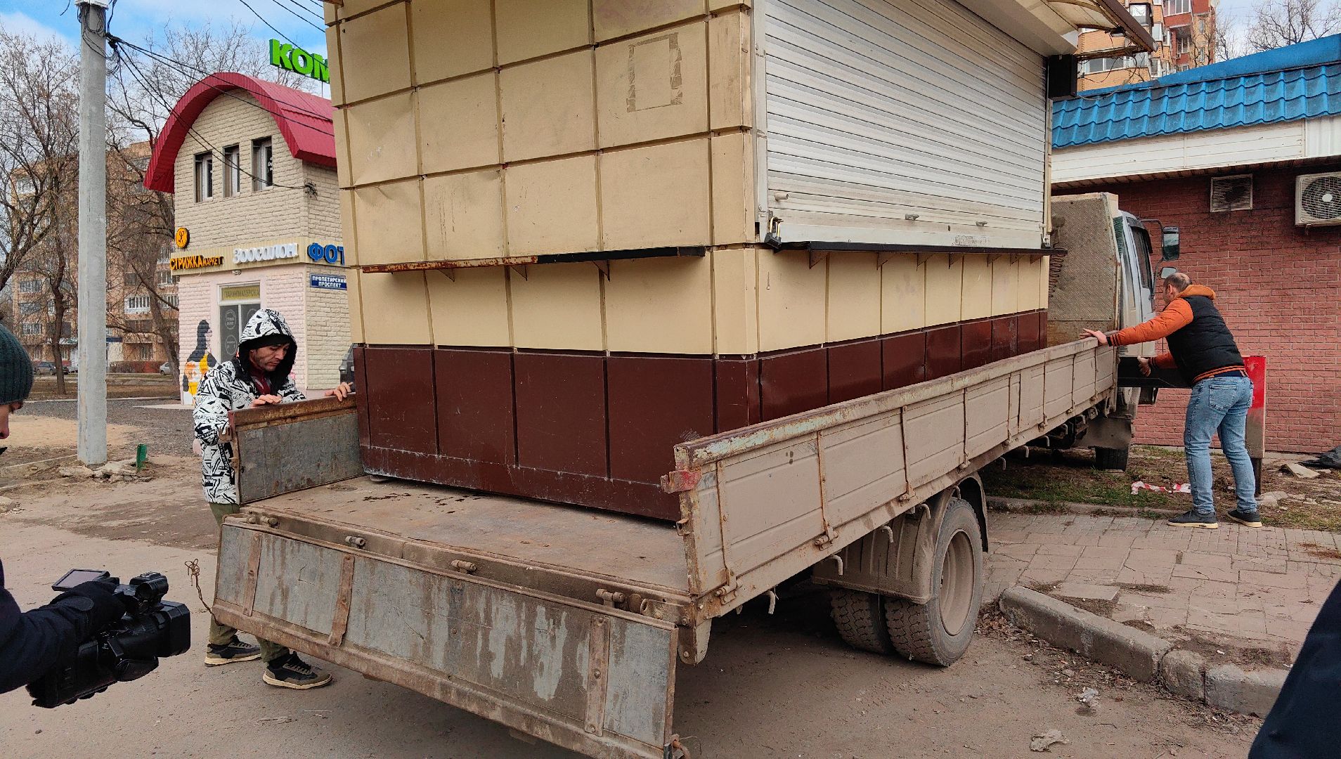 демонтаж, постройки, торговые объекты, современный вид,