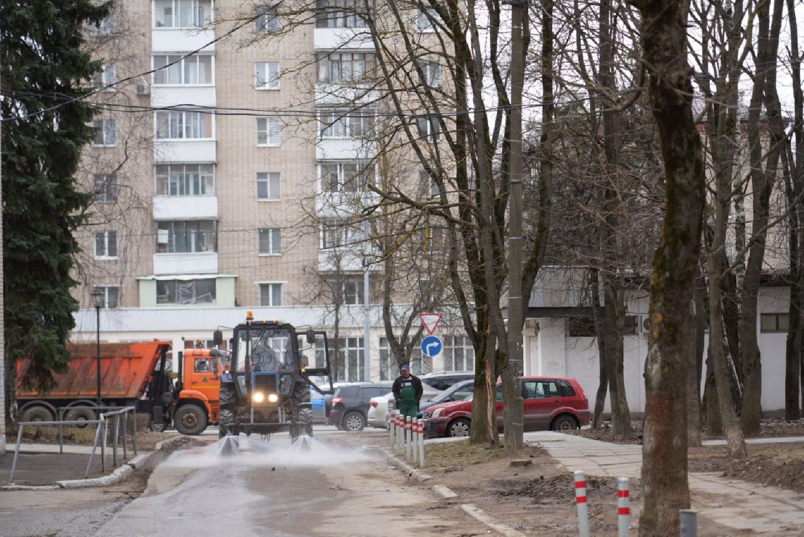 Уборка улиц, Весна, Коммунальные службы,