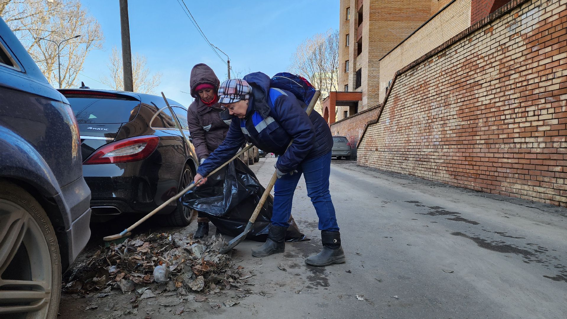 красногорск, субботник, уборка общественных территорий, уборка дворов после зимы, уборка города,