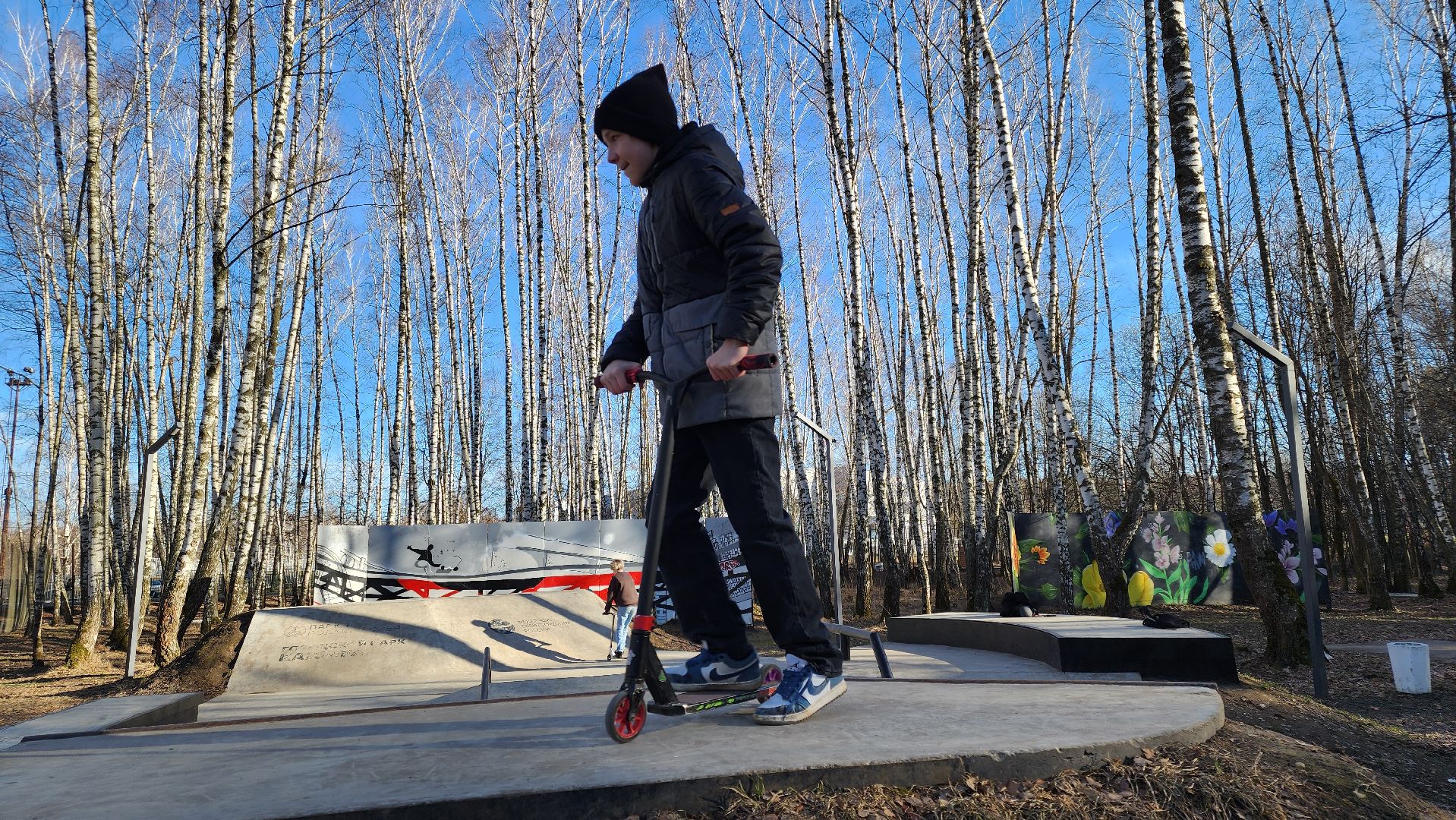 кашира, городской парк, скейтпарк, самокат, скейтборд, bmx, открытие сезона,