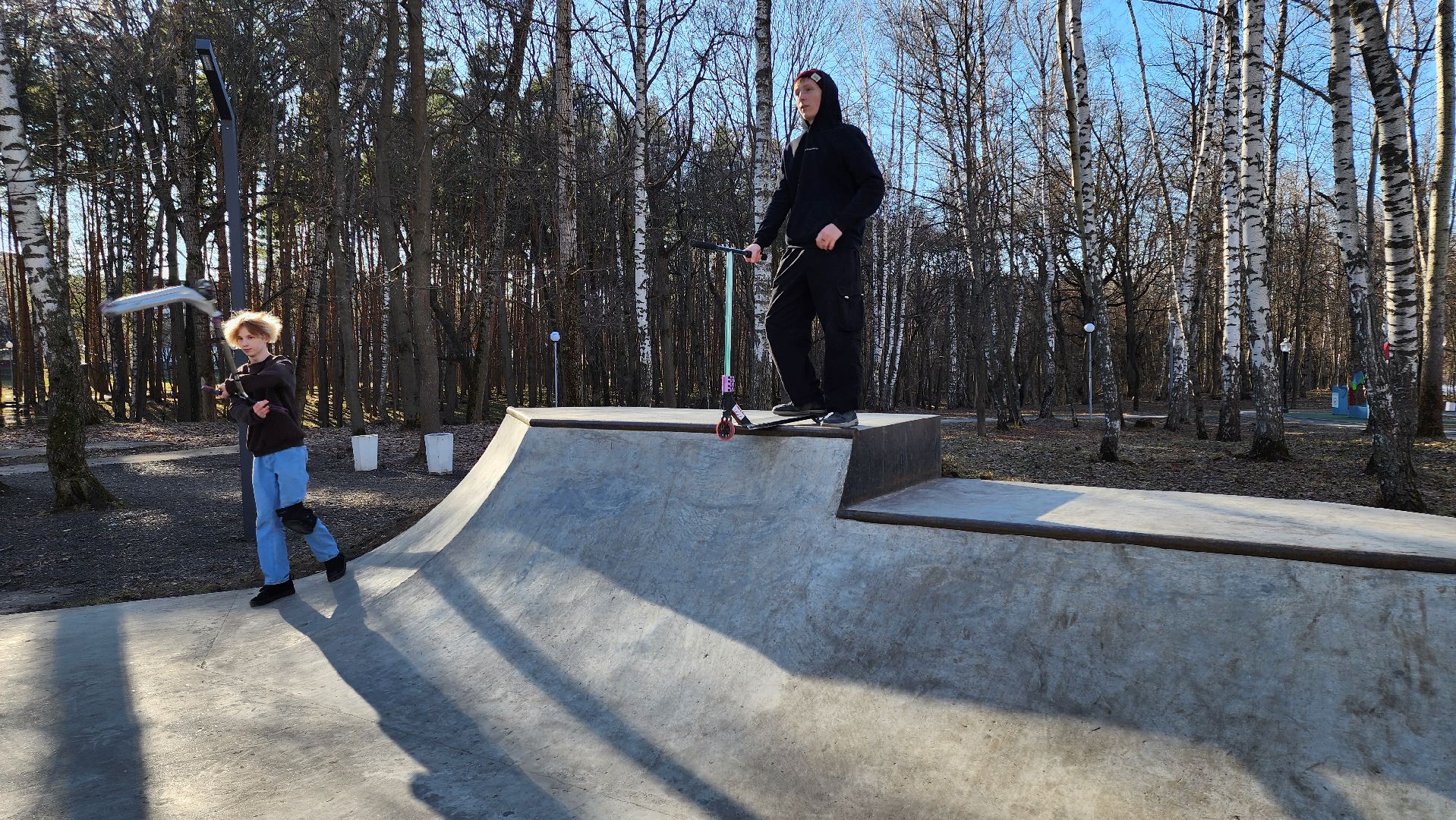 кашира, городской парк, скейтпарк, самокат, скейтборд, bmx, открытие сезона,