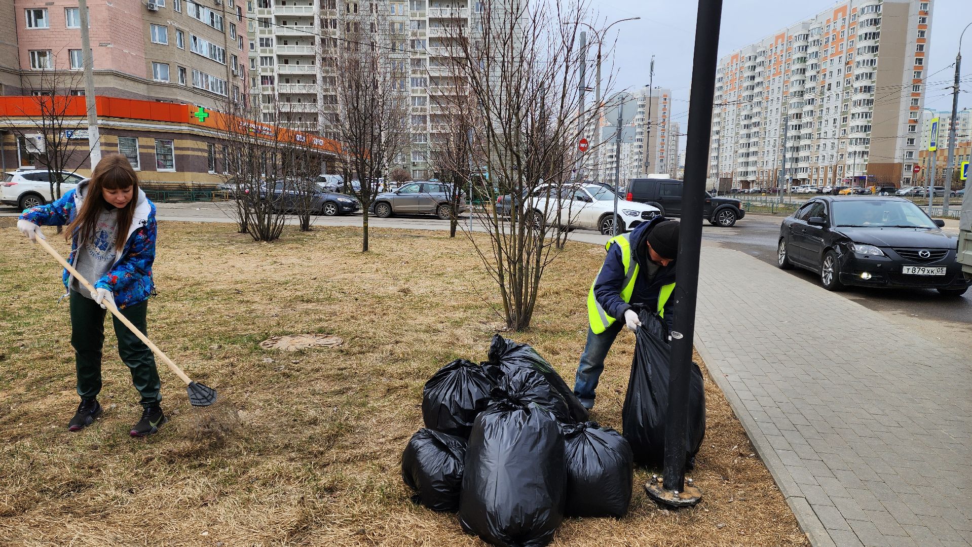 Подольск, Субботник, уборка территорий, благоуйстройство,