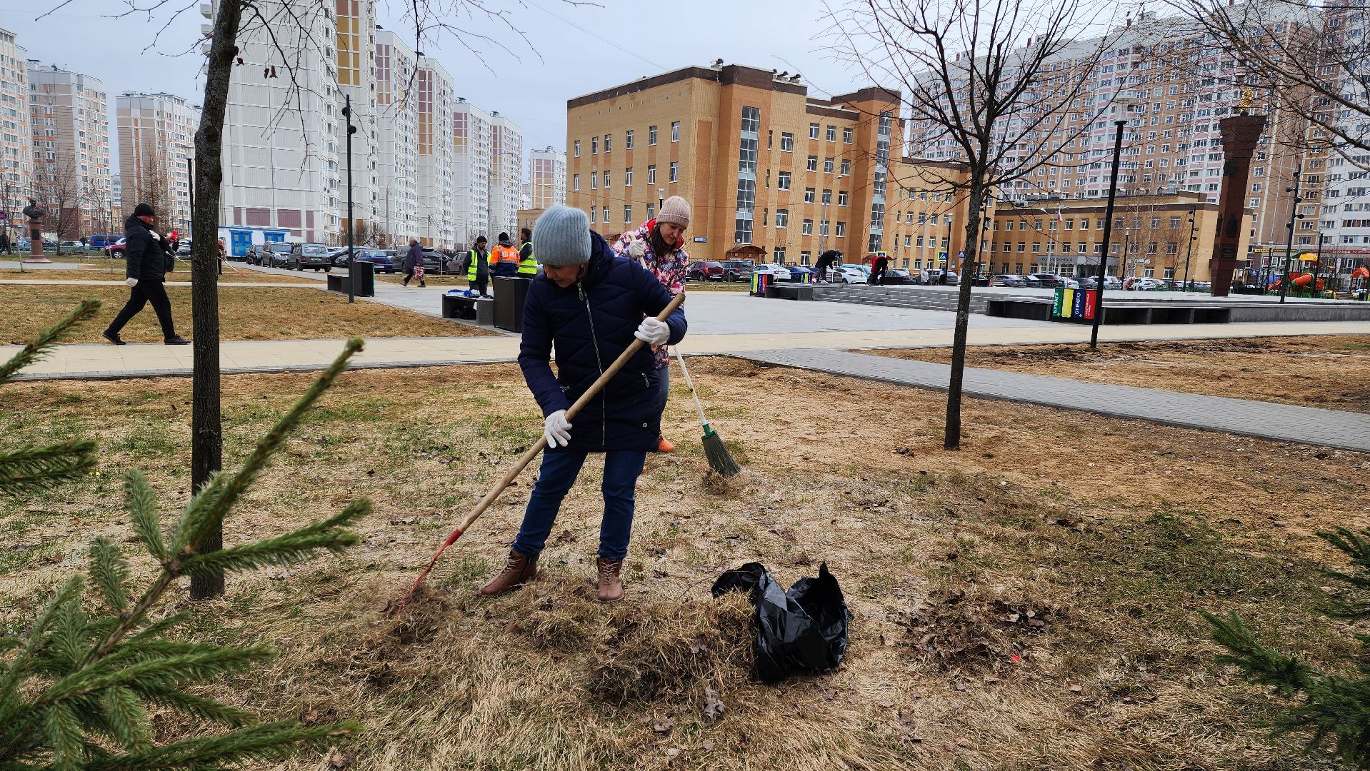 Подольск, Субботник, уборка территорий, благоуйстройство,