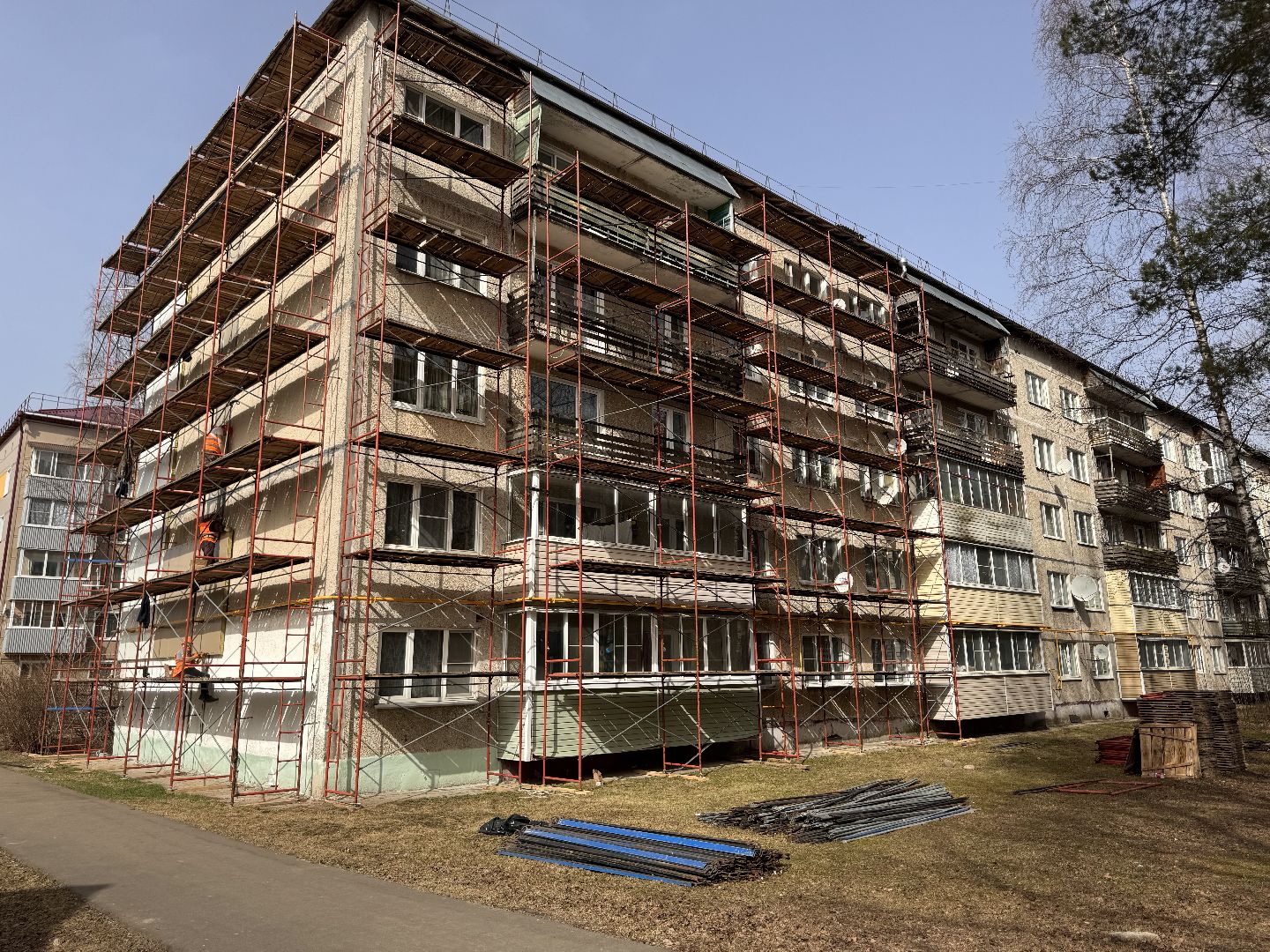 шаховская, строительство, панели, облицовка домов,