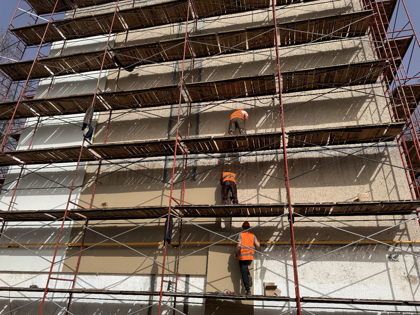 шаховская, строительство, панели, облицовка домов,