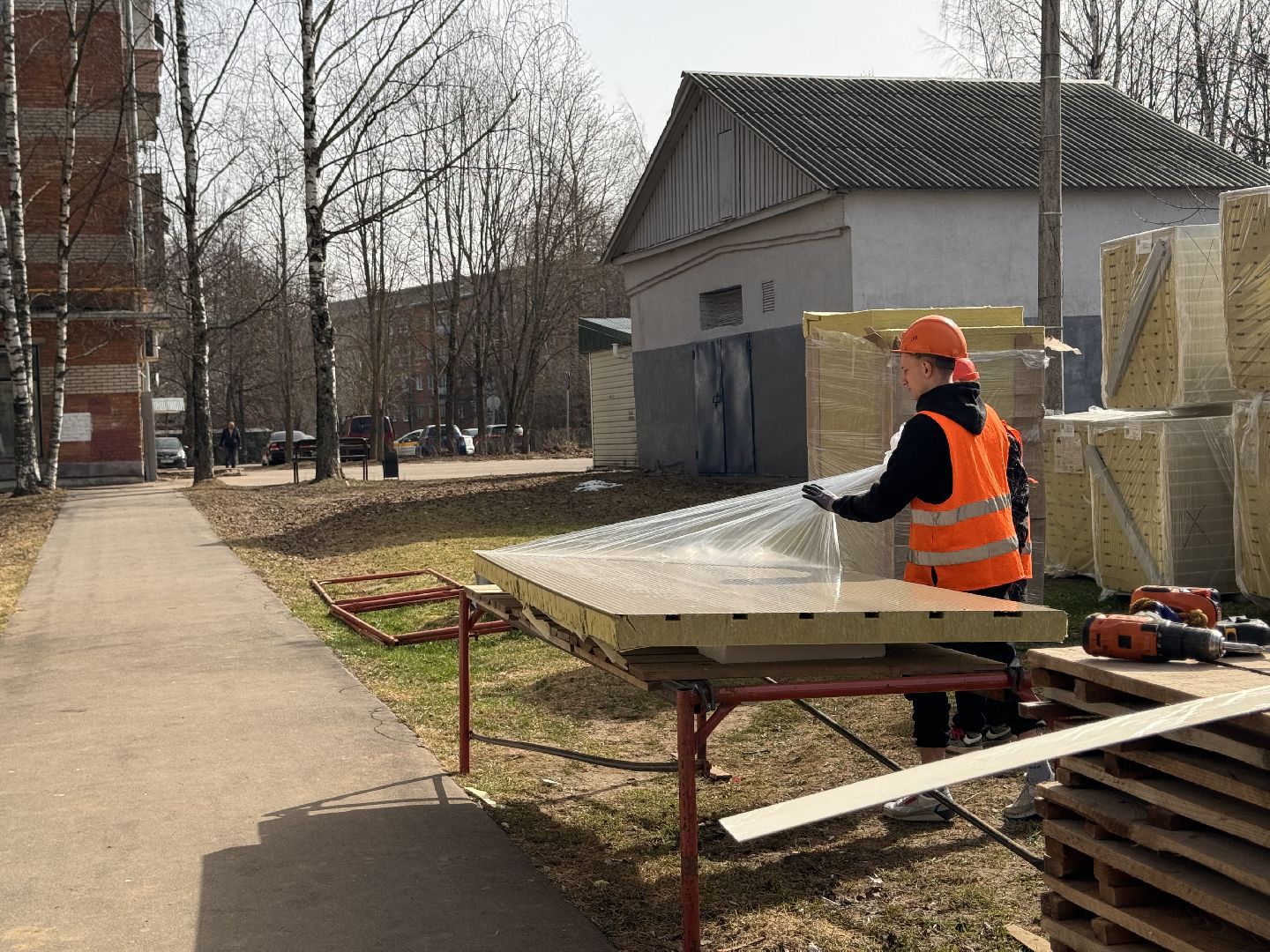 шаховская, строительство, панели, облицовка домов,