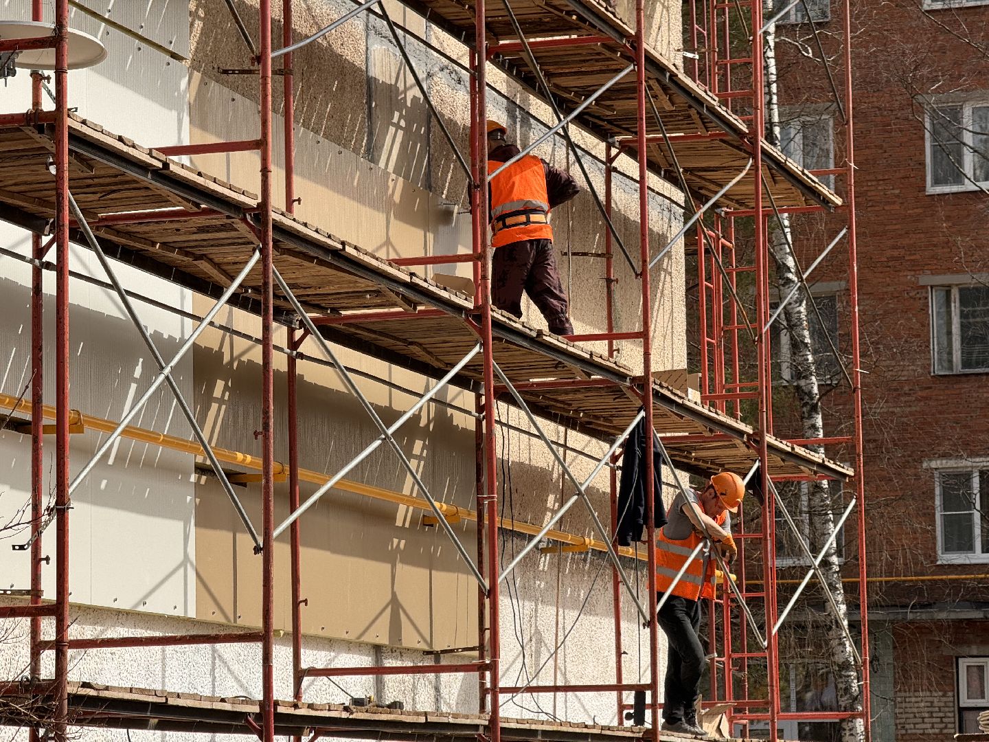 шаховская, строительство, панели, облицовка домов,