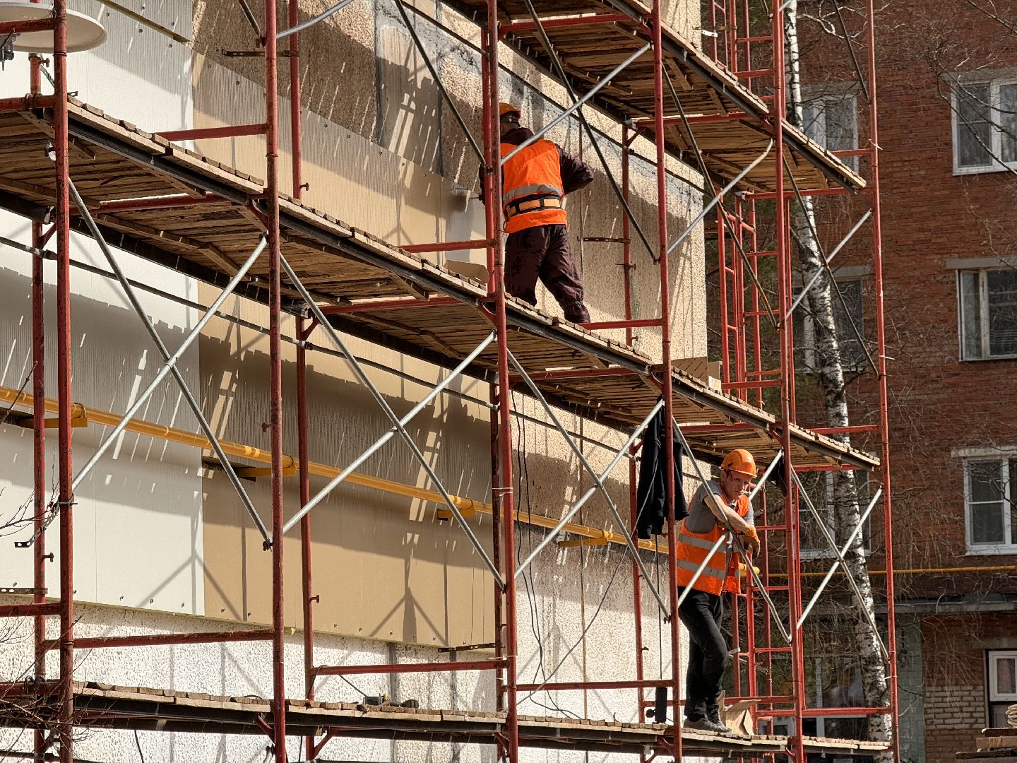 шаховская, строительство, панели, облицовка домов,