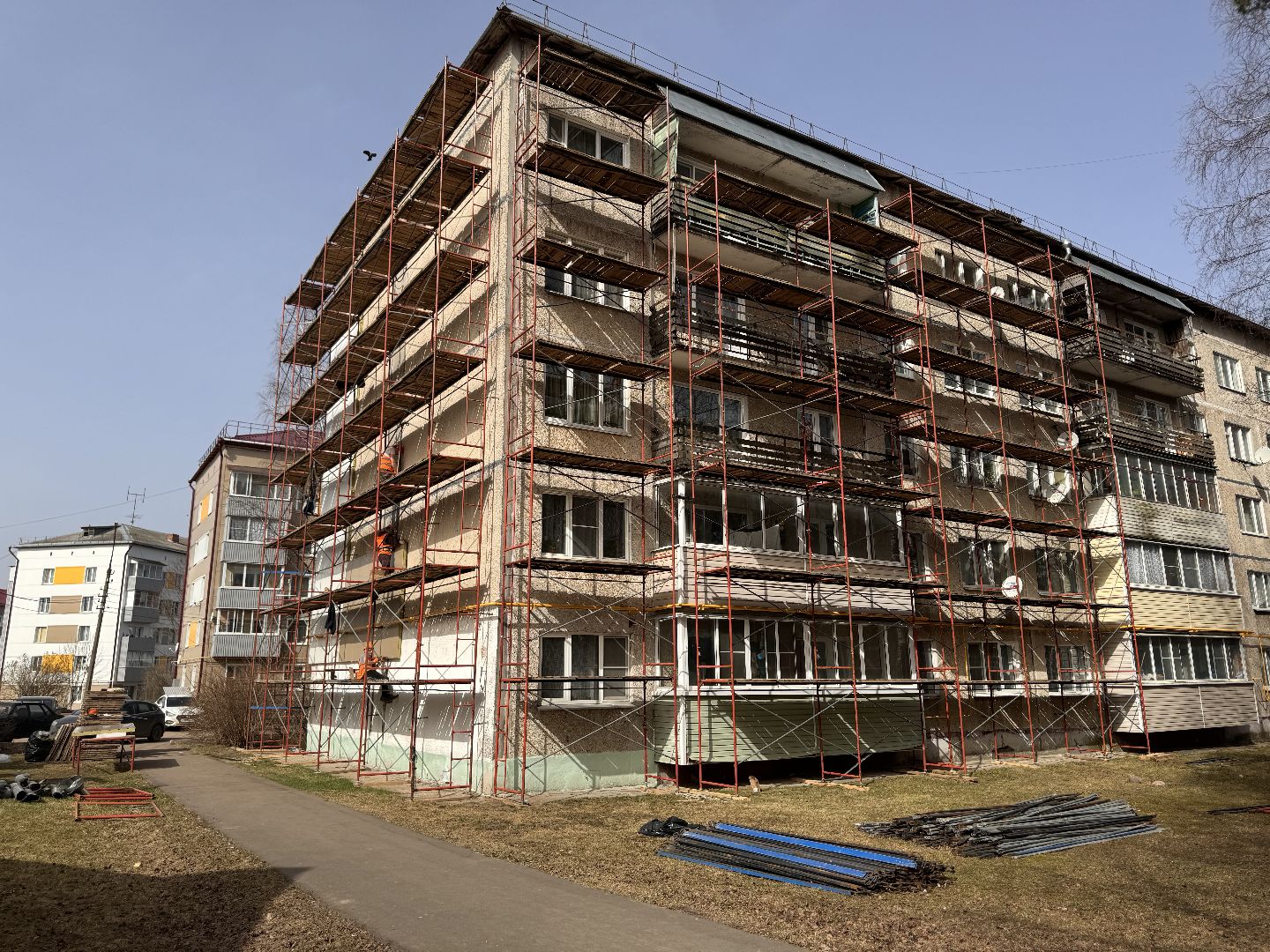 шаховская, строительство, панели, облицовка домов,