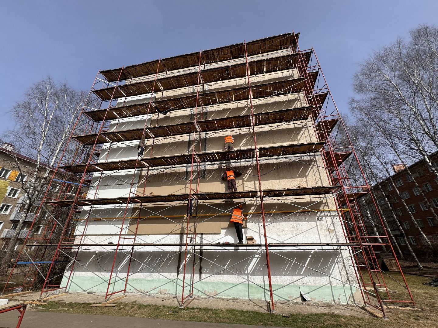 шаховская, строительство, панели, облицовка домов,