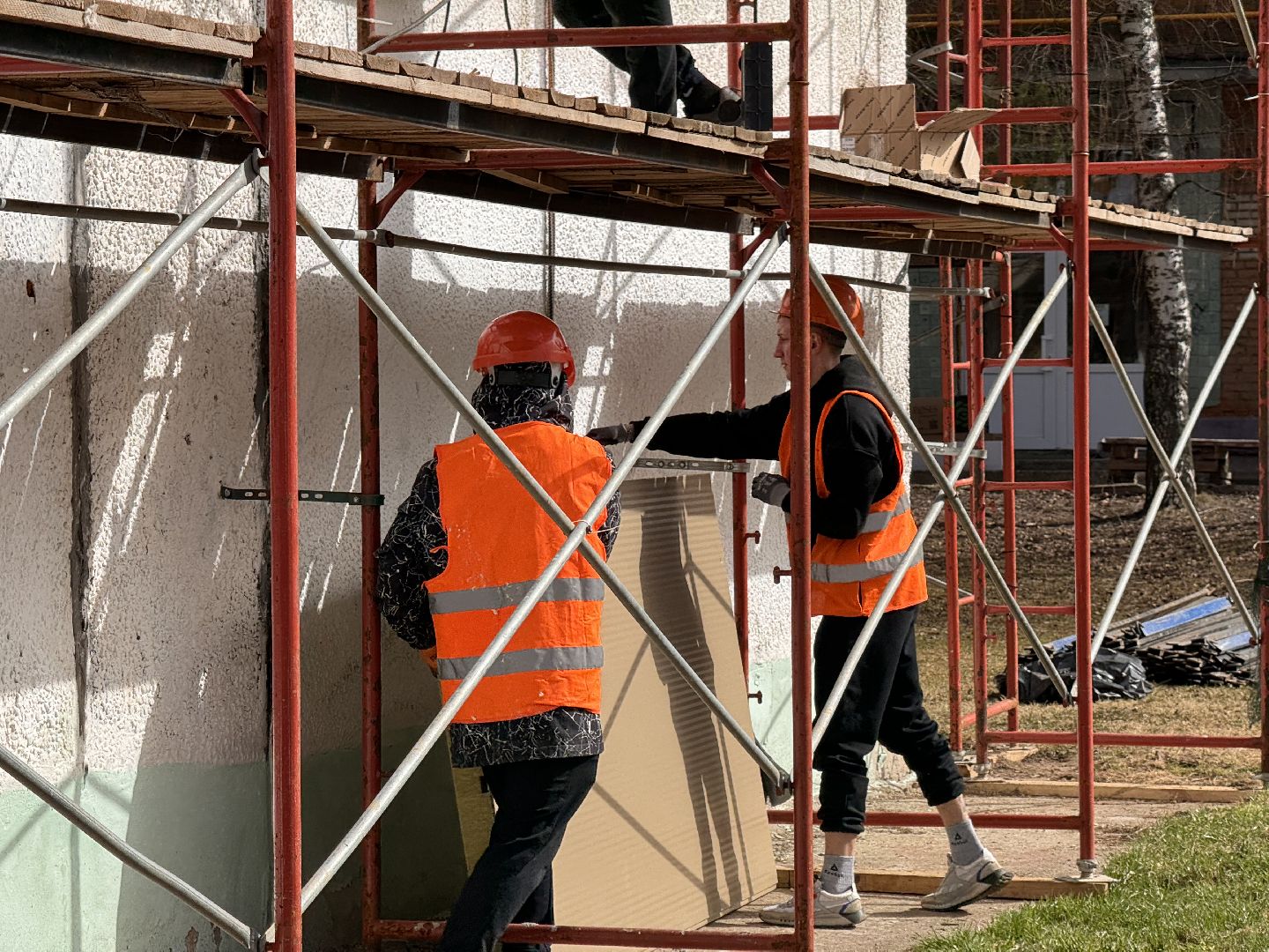 шаховская, строительство, панели, облицовка домов,