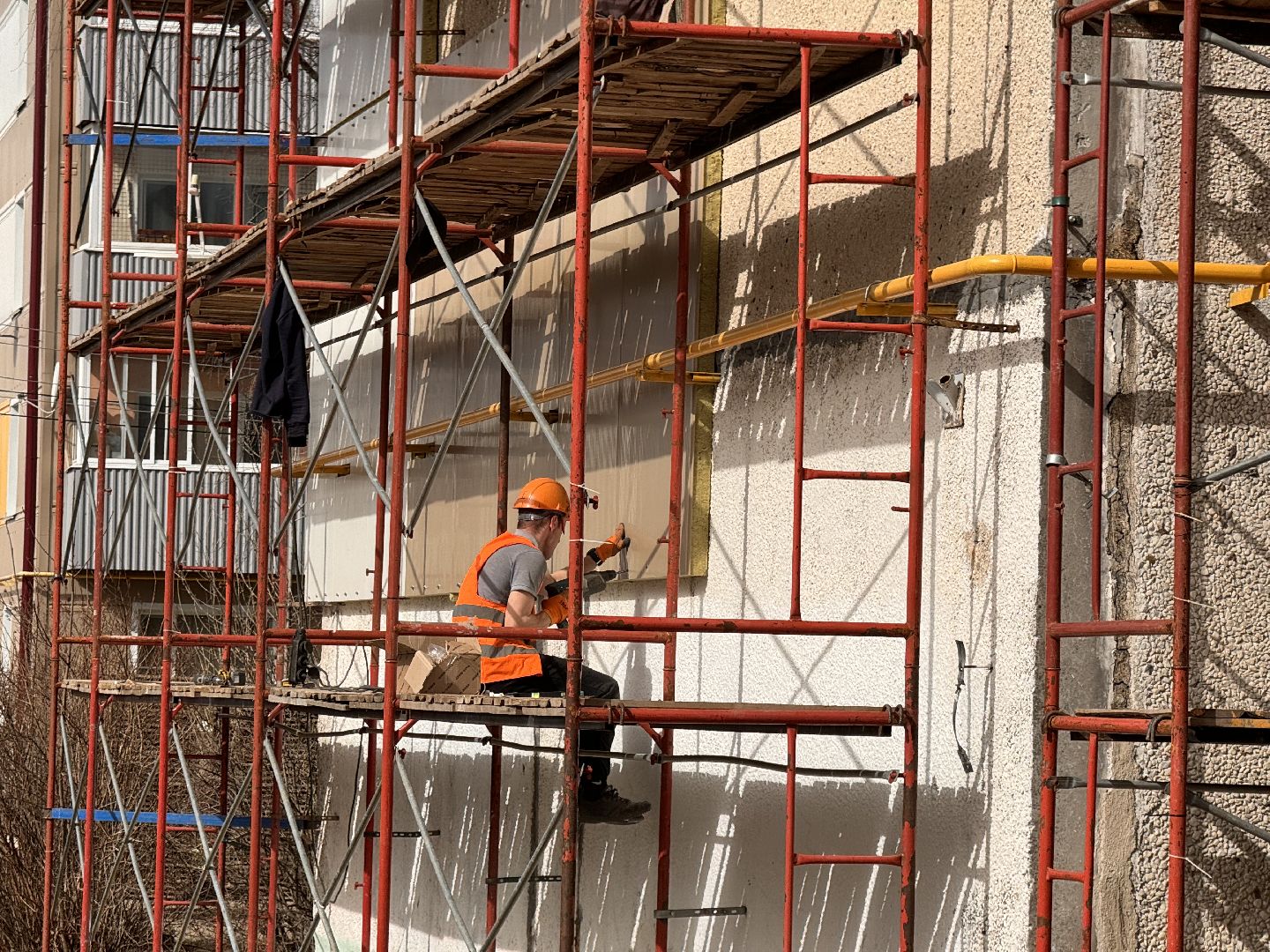 шаховская, строительство, панели, облицовка домов,