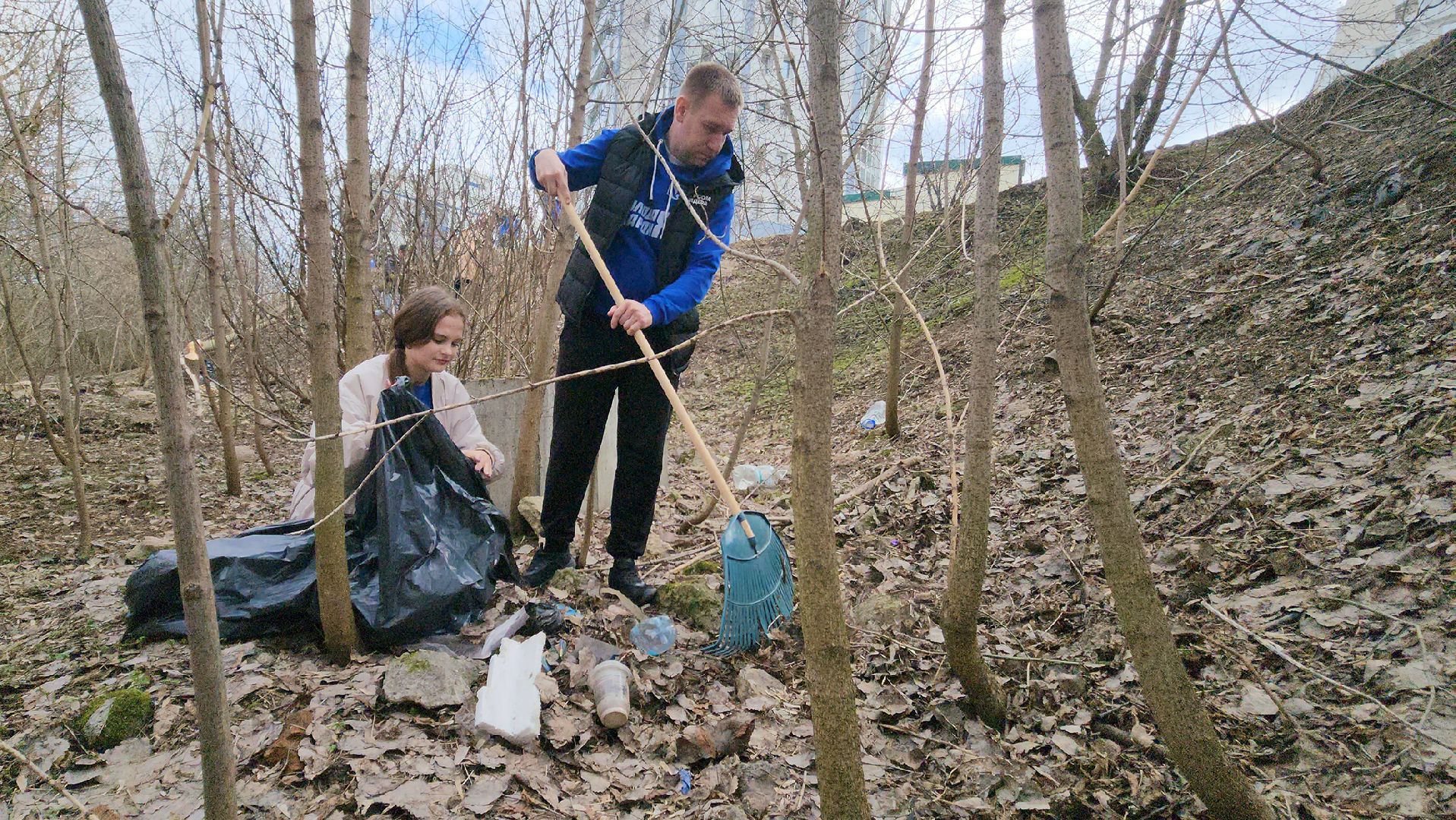 молодая гвардия подмосковья, красногорск, павшинская пойма, субботник,день здоровья,