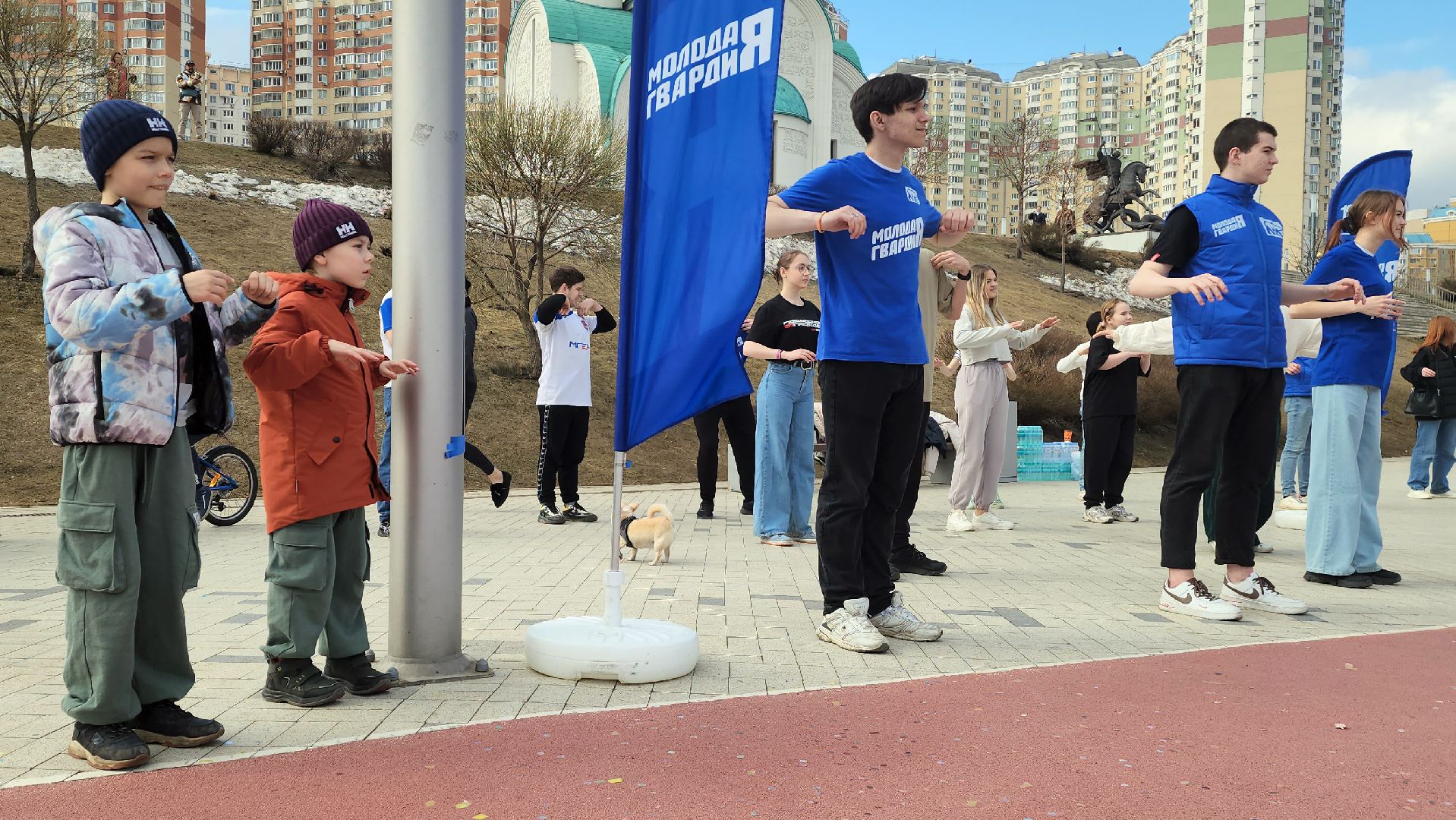 молодая гвардия подмосковья, красногорск, павшинская пойма, субботник,день здоровья,