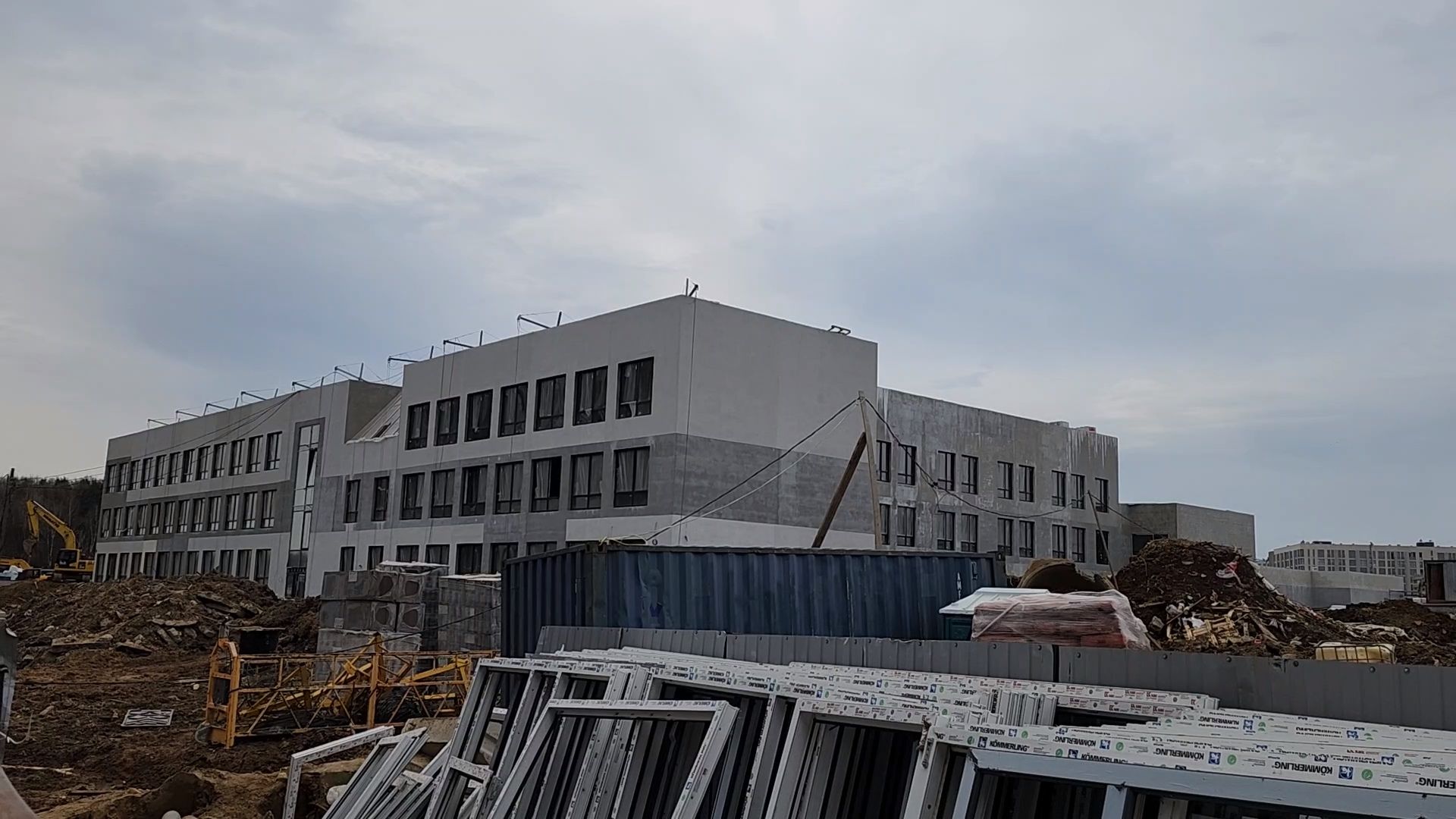 одинцово, Заречье, строительство, школа, самолет,