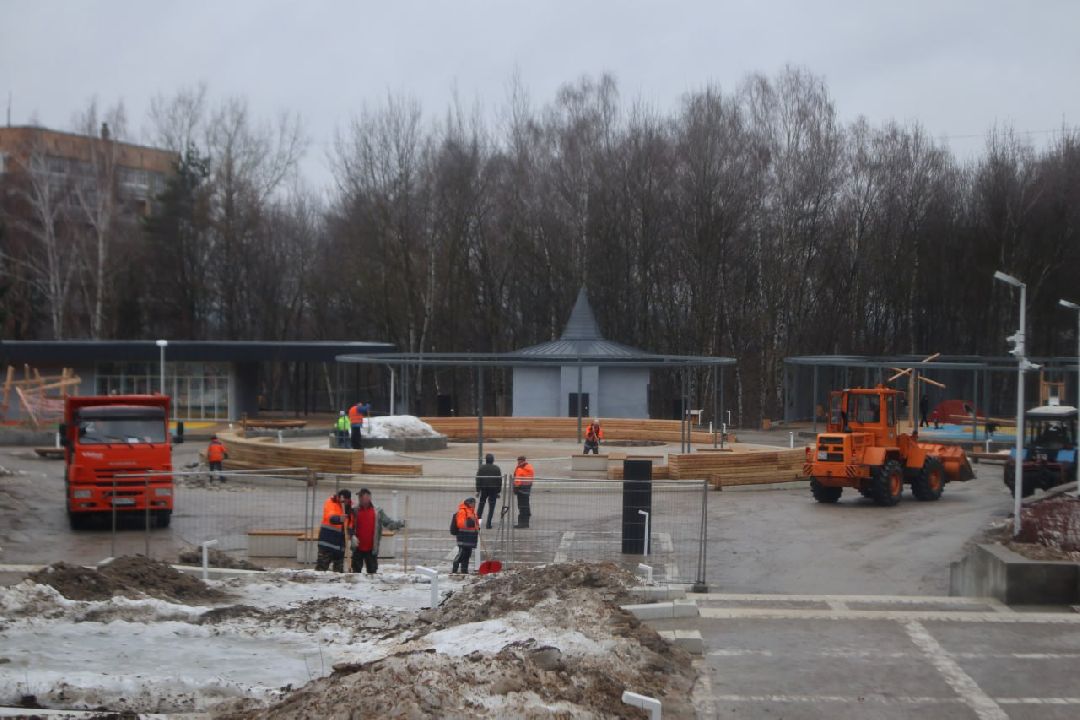 Пущино, благоустройство, уборка, весна, Подмосковье