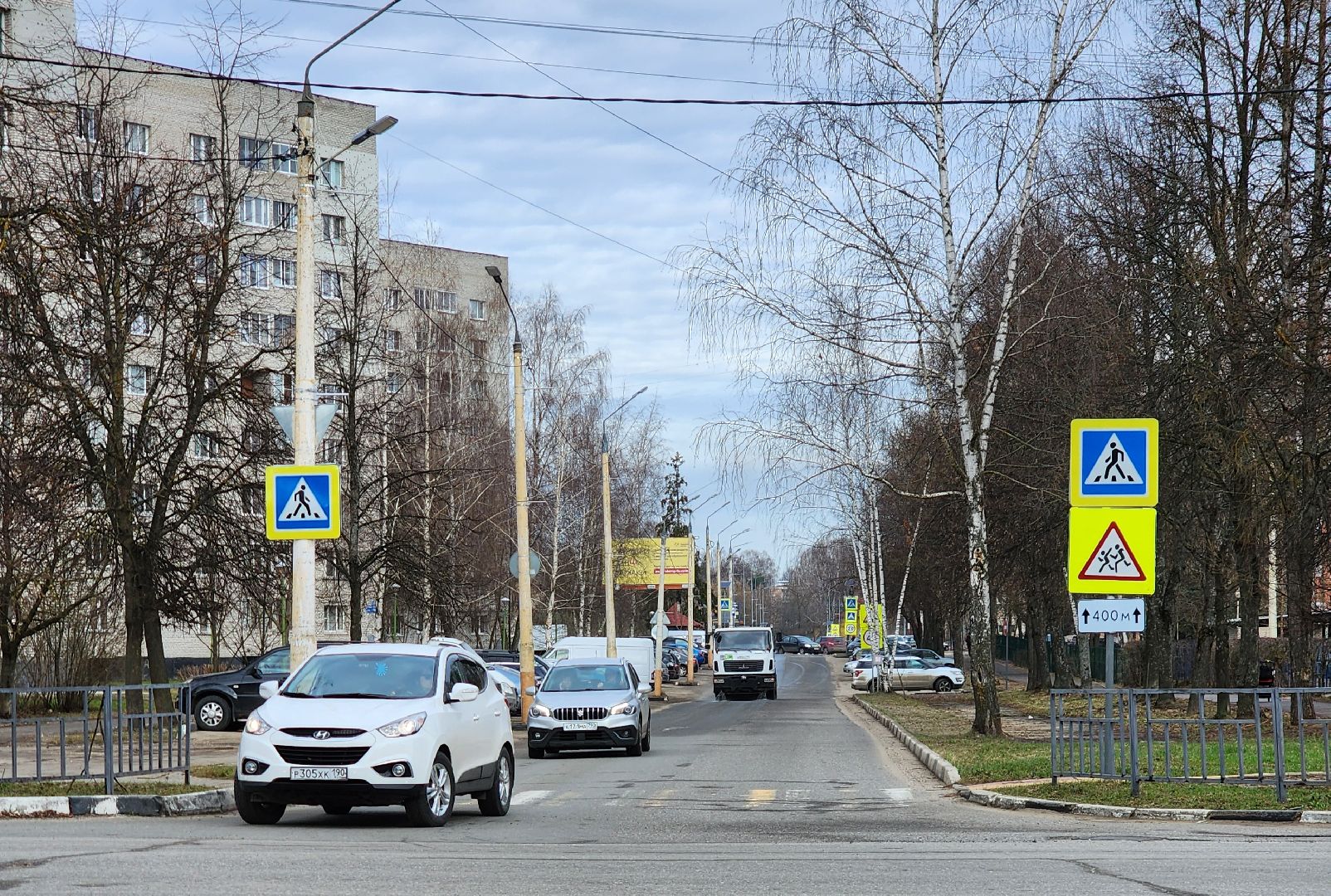 Дубна, Уборка города, Благоустройство, машинная уборка, Поливальная машина,