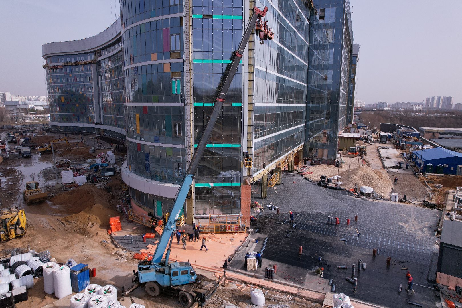 видео с коптера, больница, красногорск,