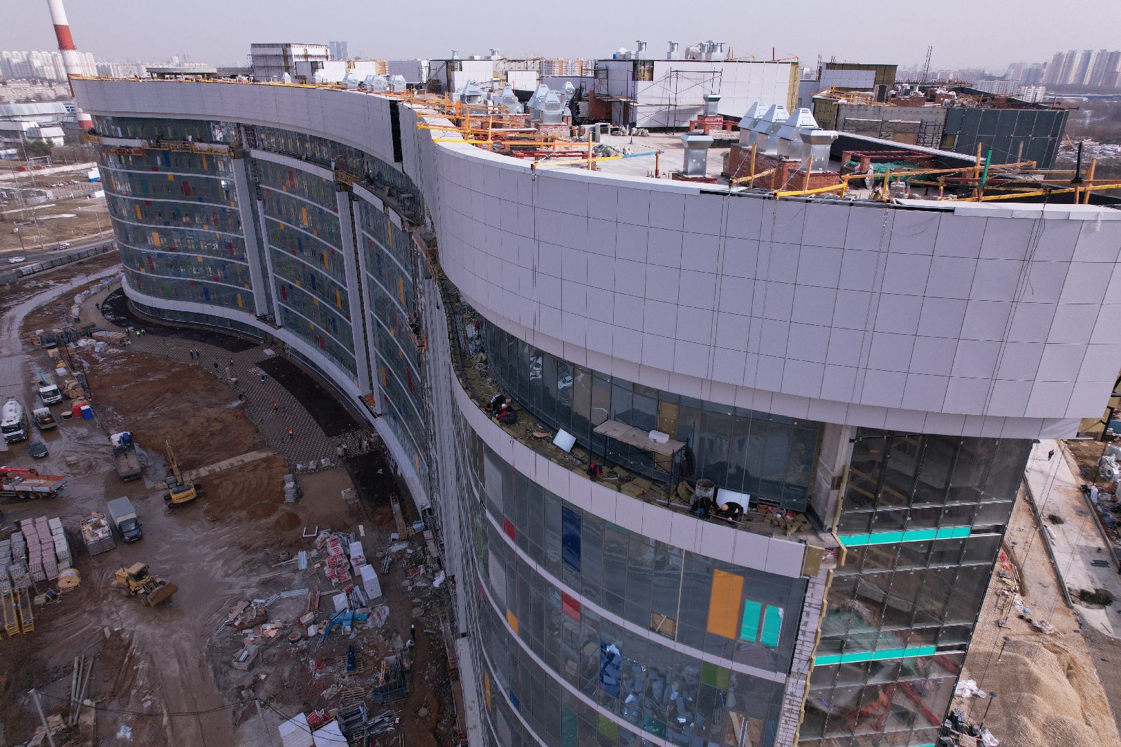 видео с коптера, больница, красногорск,