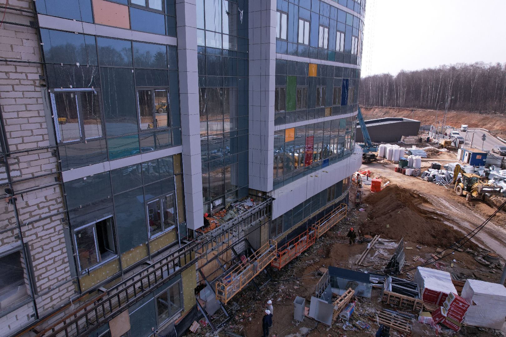 видео с коптера, больница, красногорск,