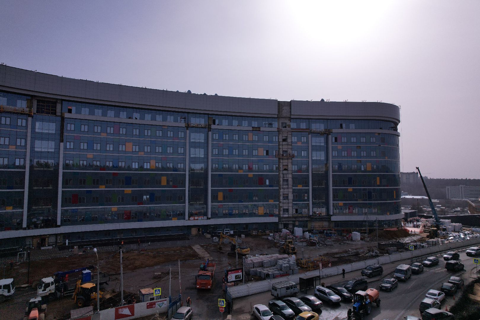 видео с коптера, больница, красногорск,