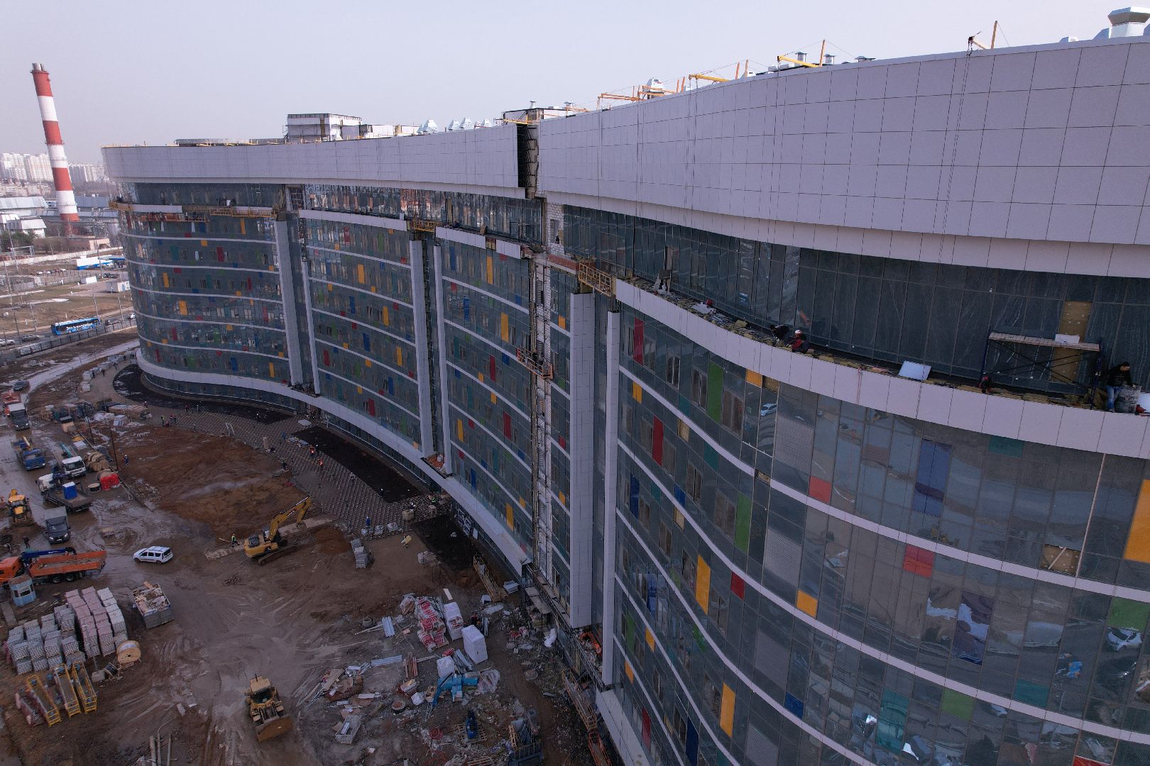 видео с коптера, больница, красногорск,