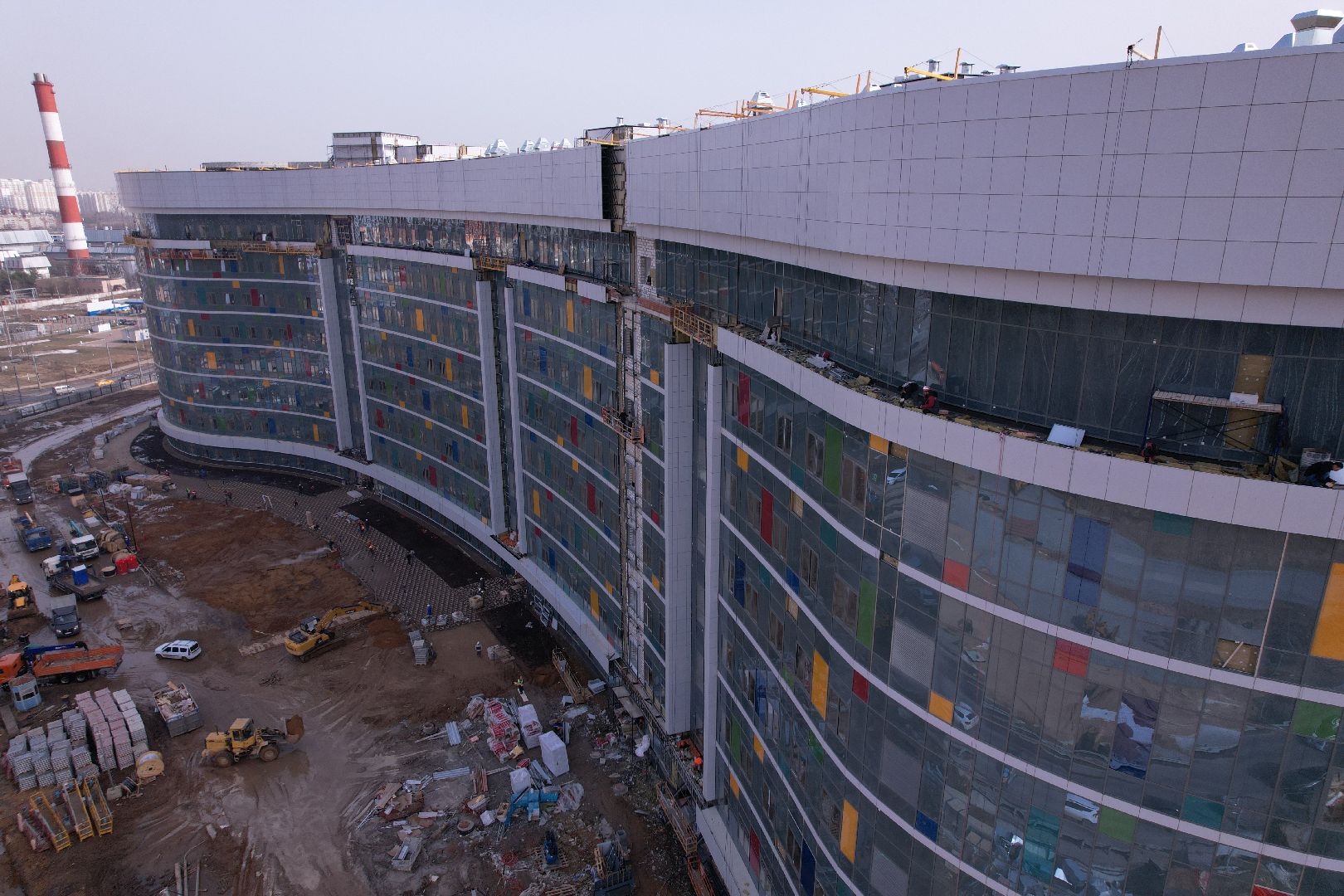 видео с коптера, больница, красногорск,